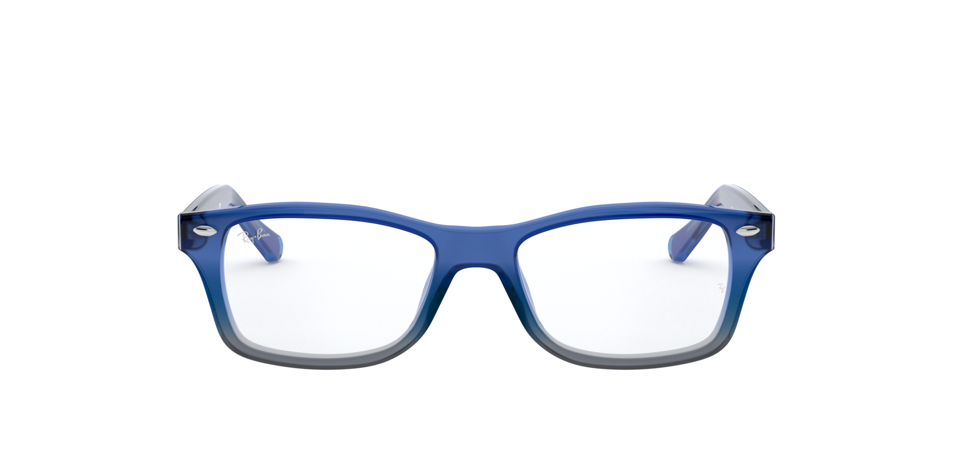 Ray-Ban Rb1531 Optics Kids Optical Blue Gradient Iridescent Grey Frame Clear Lenses Polarized 48-16