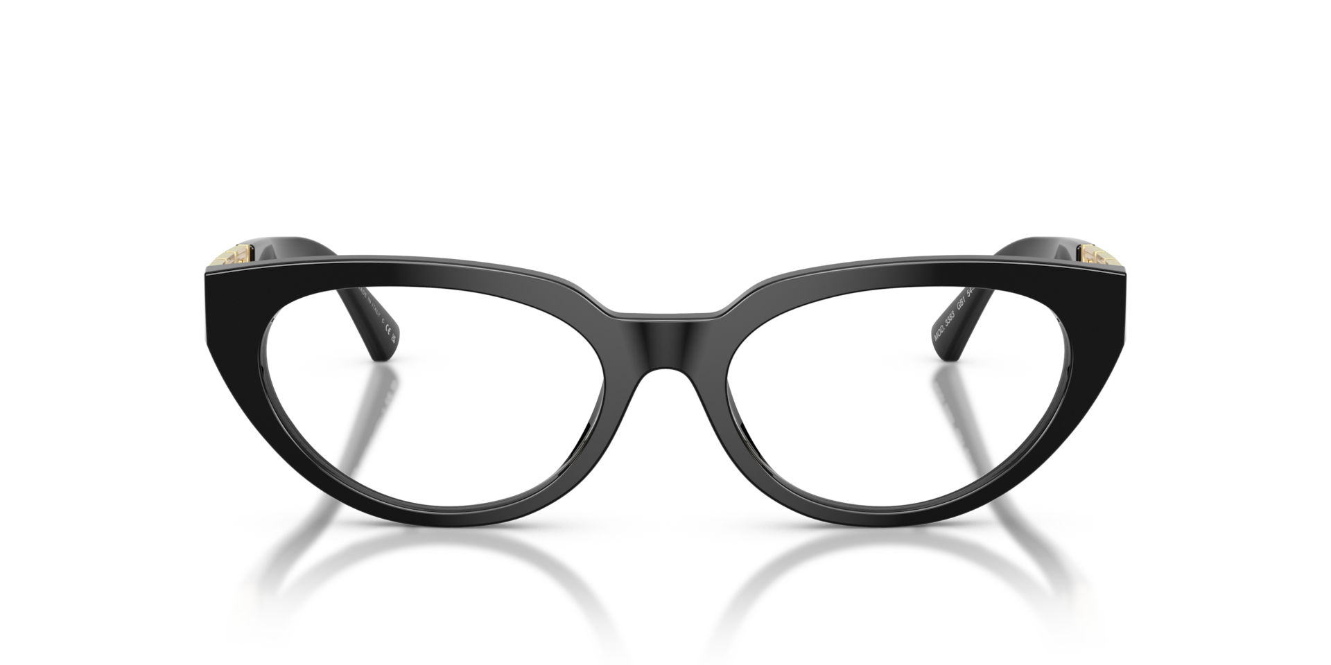 Versace VE3383 Women's Glasses, Black, Size 52