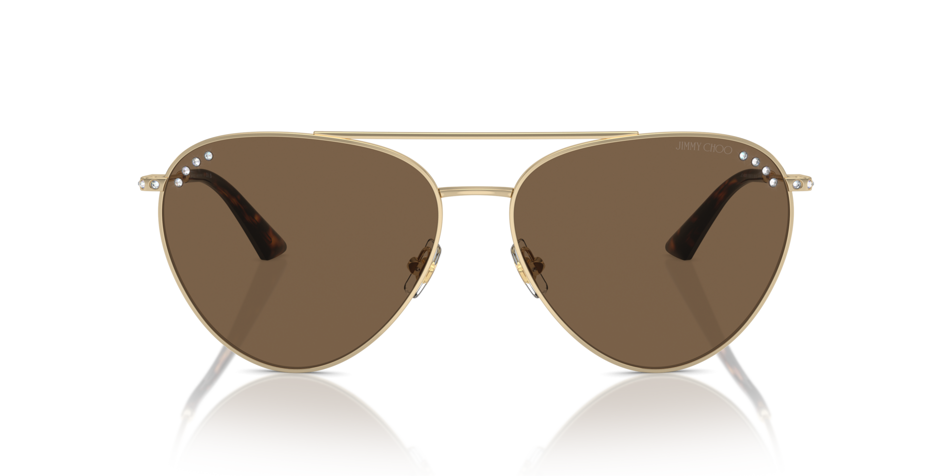 Jimmy Choo JC4002B 300673 Women’s Sunglasses Gold Size 60