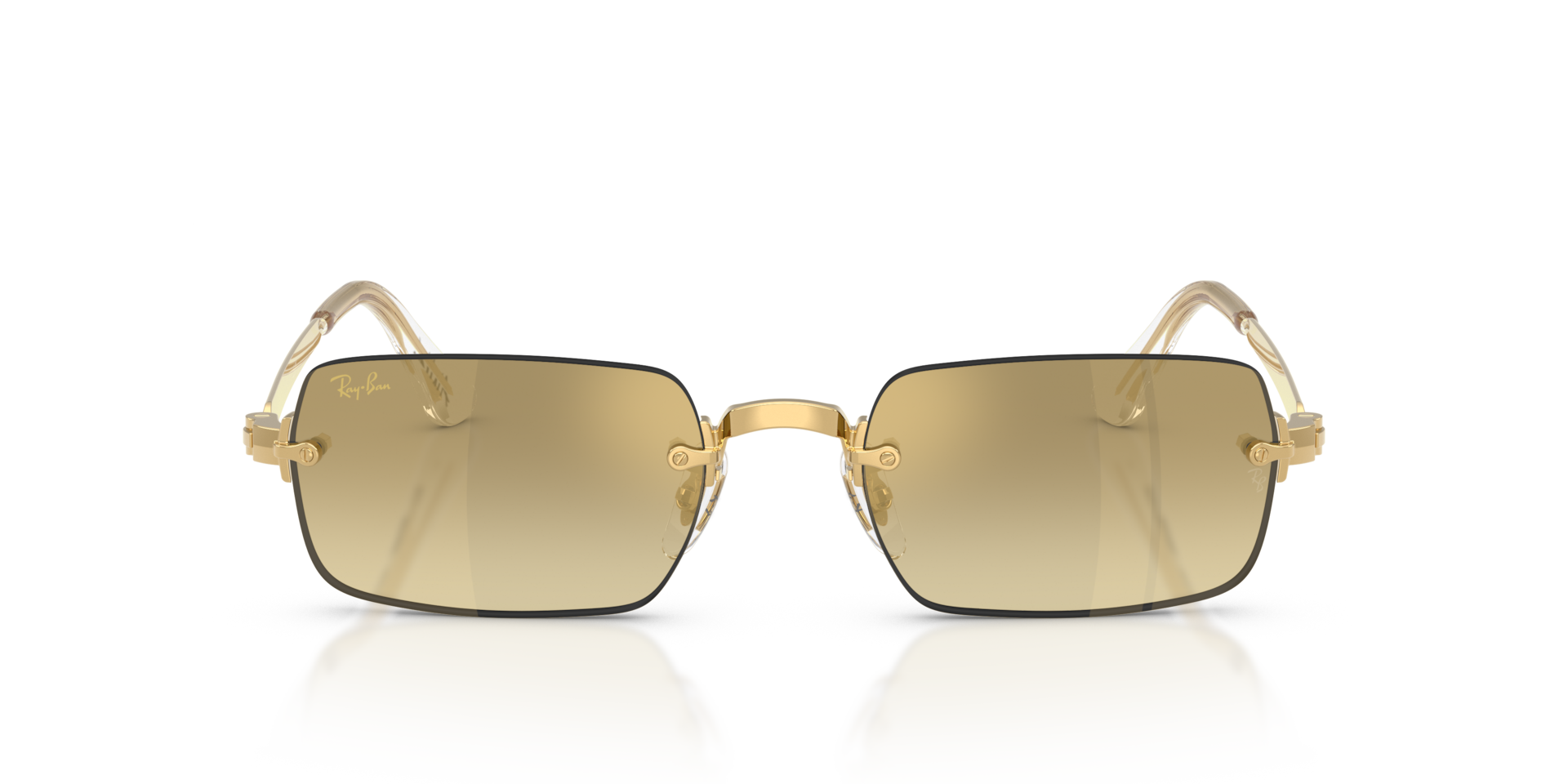 Ray-Ban Rb3928 By A$ap Rocky Sunglasses Arista Gold Frame Mirror Lenses 54-20