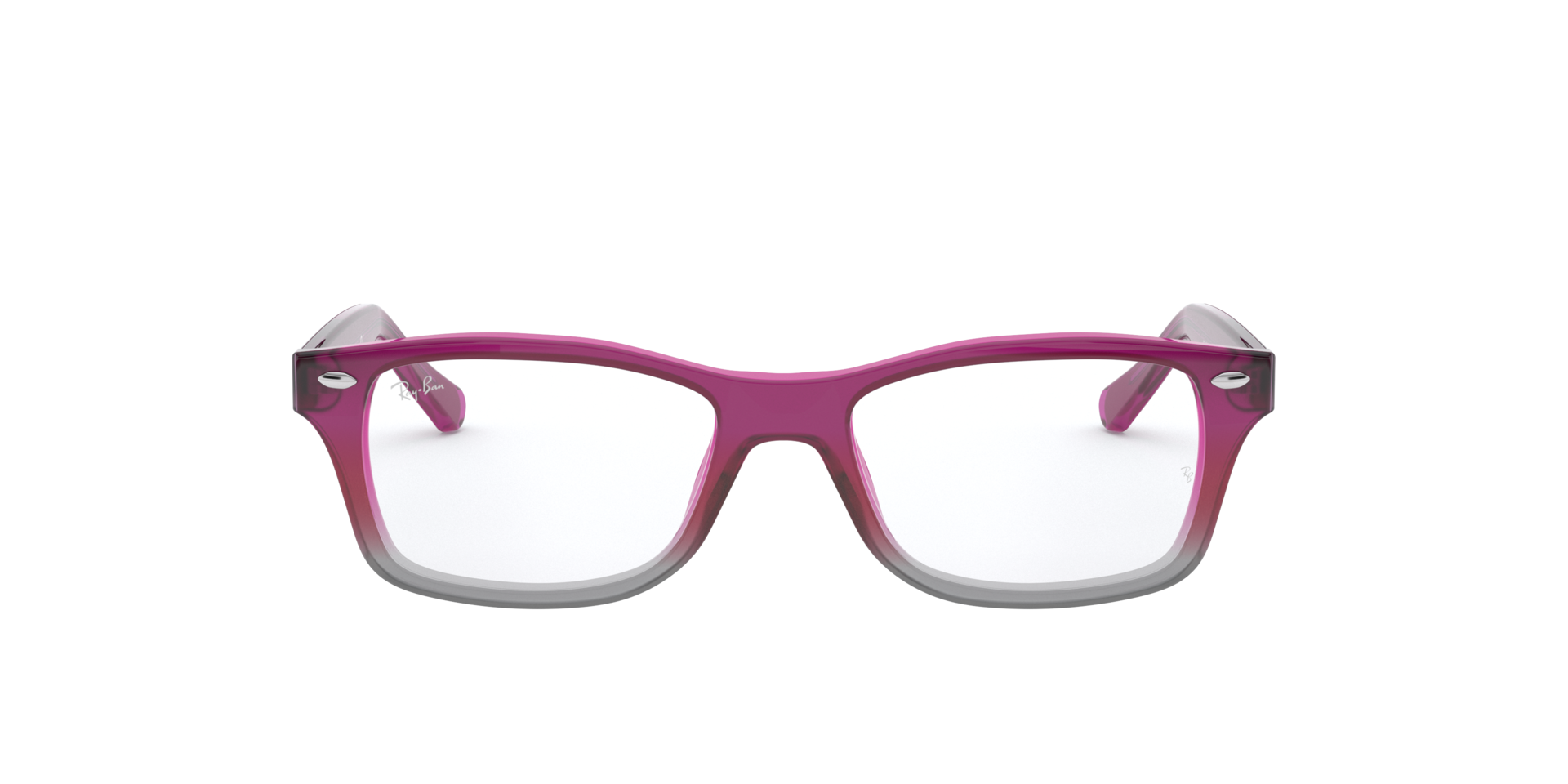 Ray-Ban Rb1531 Optics Kids Optical Fuxia Frame Clear Lenses Polarized 48-16