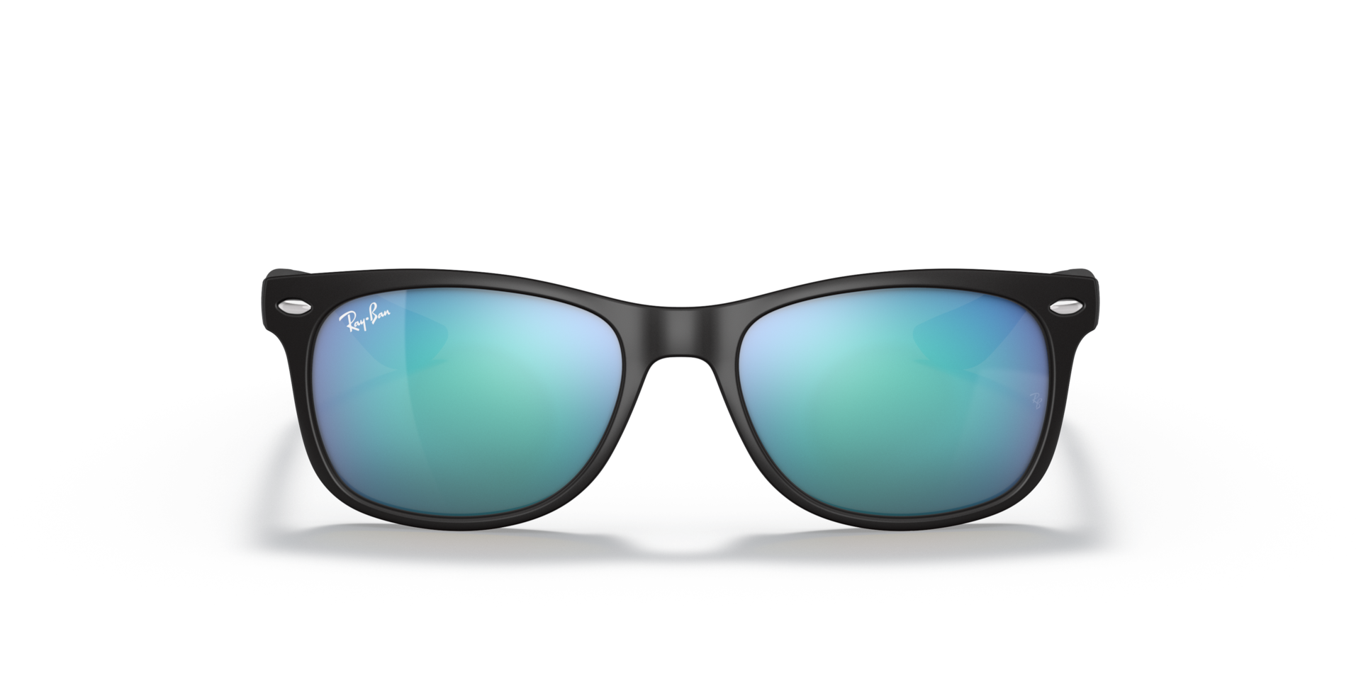 Ray-Ban Kids RJ9052SF Junior New Wayfarer Asian Fit 100S55 Kids' Sunglasses Black Size 50