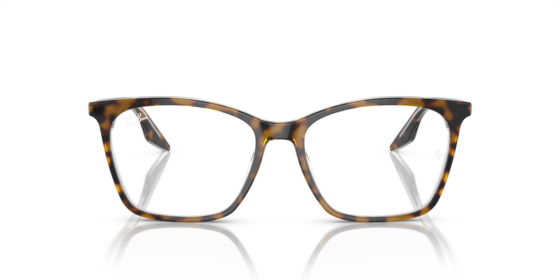 Ray-Ban Rb5422 Optics Optical Havana On Transparent Frame Clear Lenses Polarized 54-16