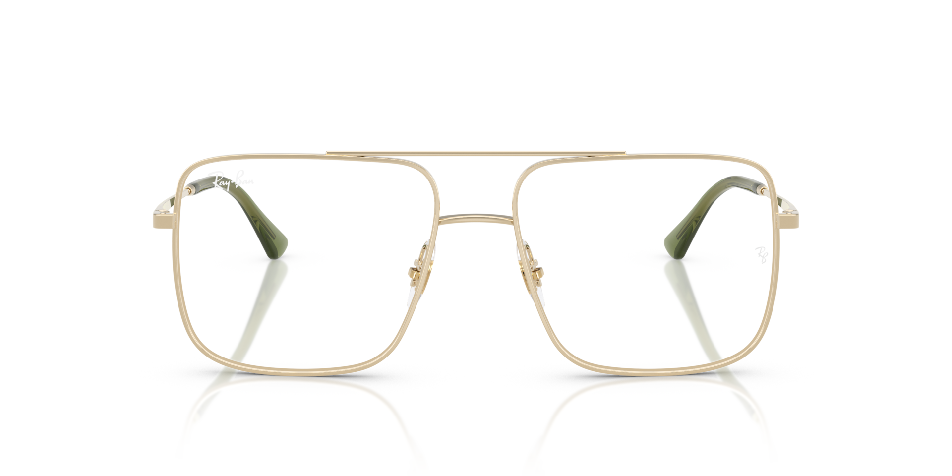 Ray-Ban Ari Optics Bio-based Optical Pale Gold Frame Clear Lenses Polarized 54-16