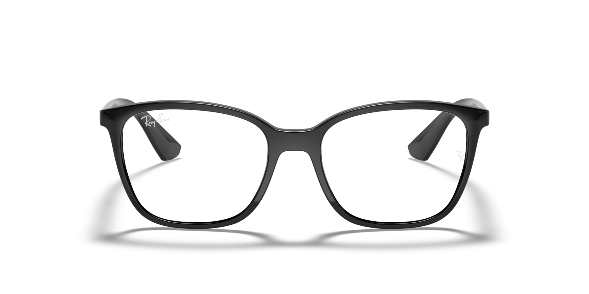 Ray-Ban Rb7066 Optics Optical Black Frame Clear Lenses Polarized 52-17