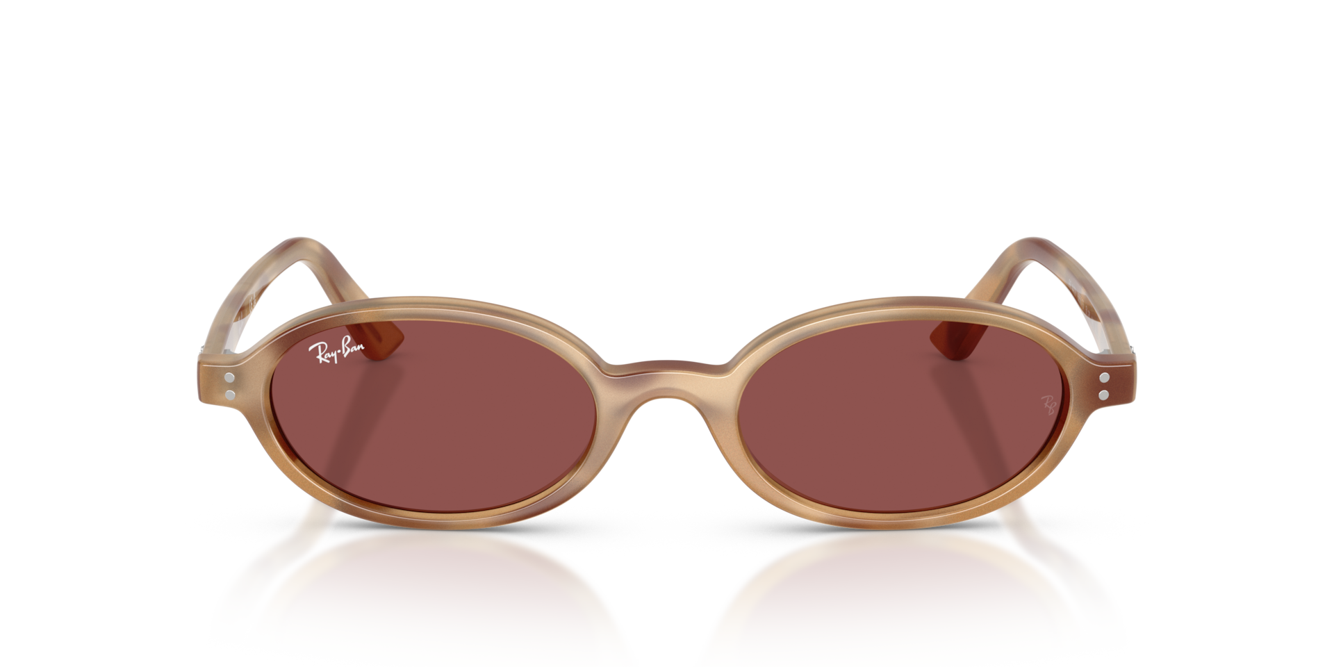 Ray-Ban Khal Bio-based Sunglasses Cream Havana Frame Violet Lenses 51-20