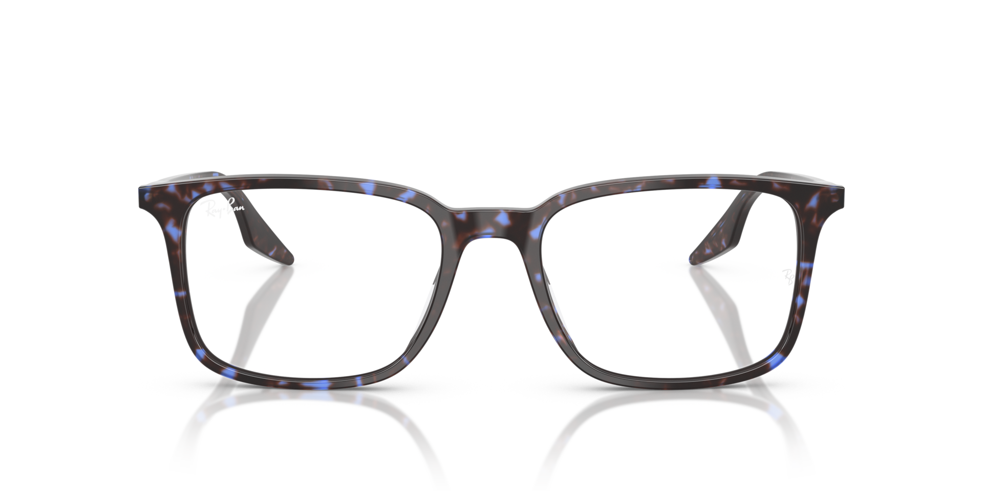 Ray-Ban Rb5421 Optics Optical Havana Blue Turtle Frame Clear Lenses Polarized 53-19