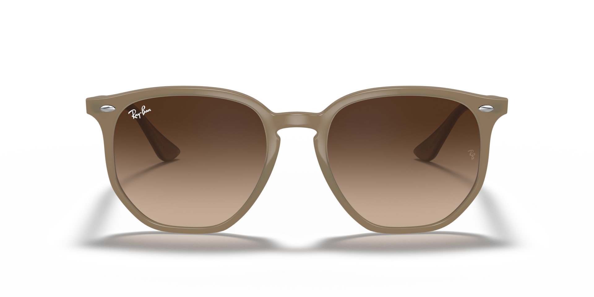 Ray-Ban Rb4306 Sunglasses Beige Frame Brown Lenses 54-19