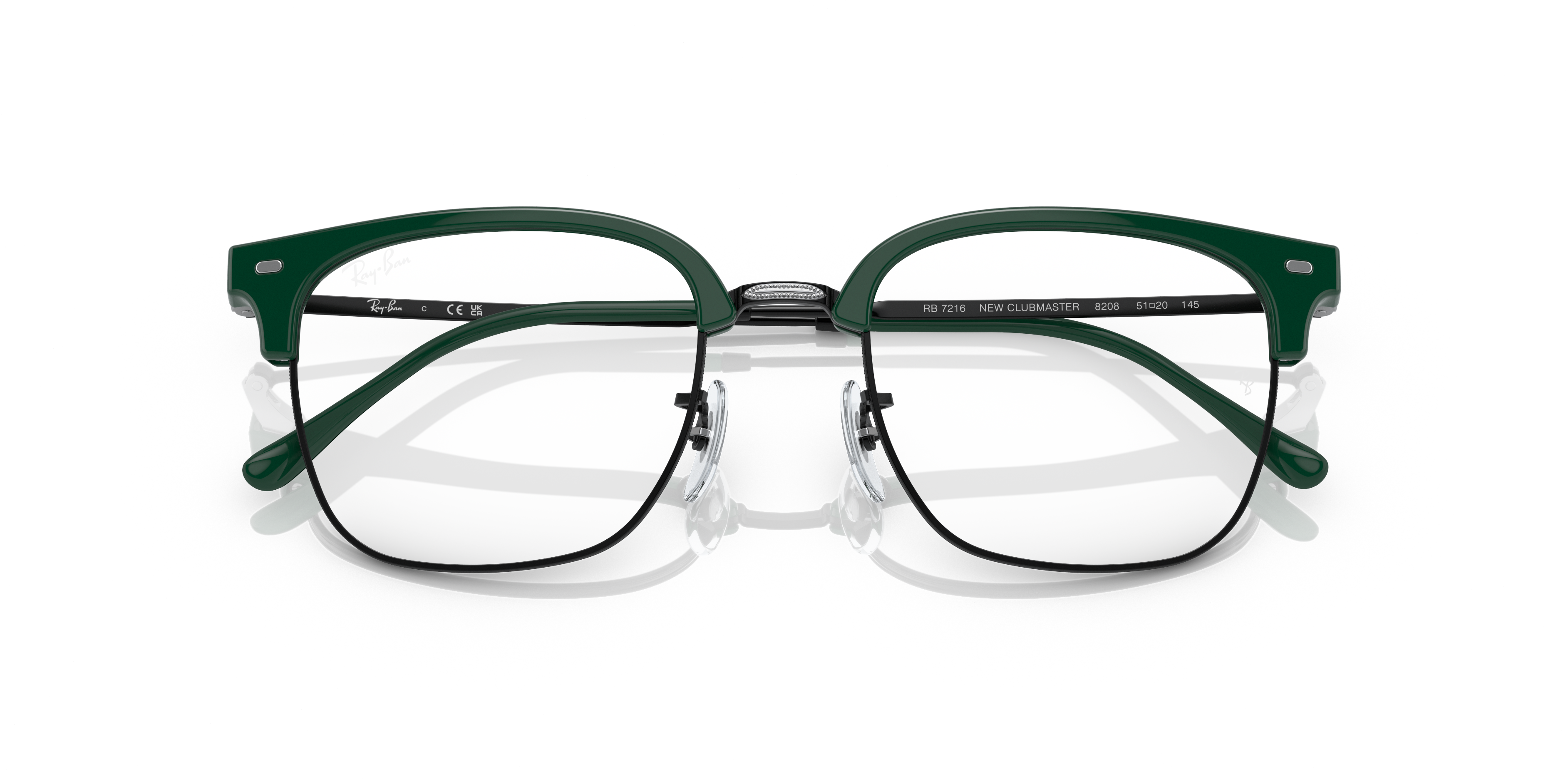 Ray-Ban RB7216 NEW CLUBMASTER OPTICS Glasses | Clearly