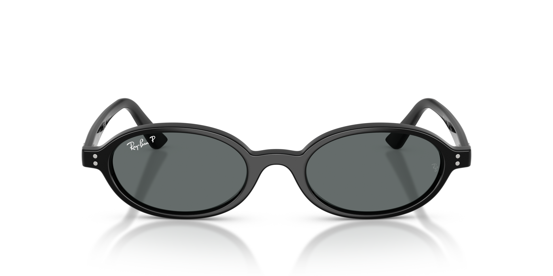 Ray-Ban Khal Bio-based Sunglasses Black Frame Grey Lenses Polarized 48-20