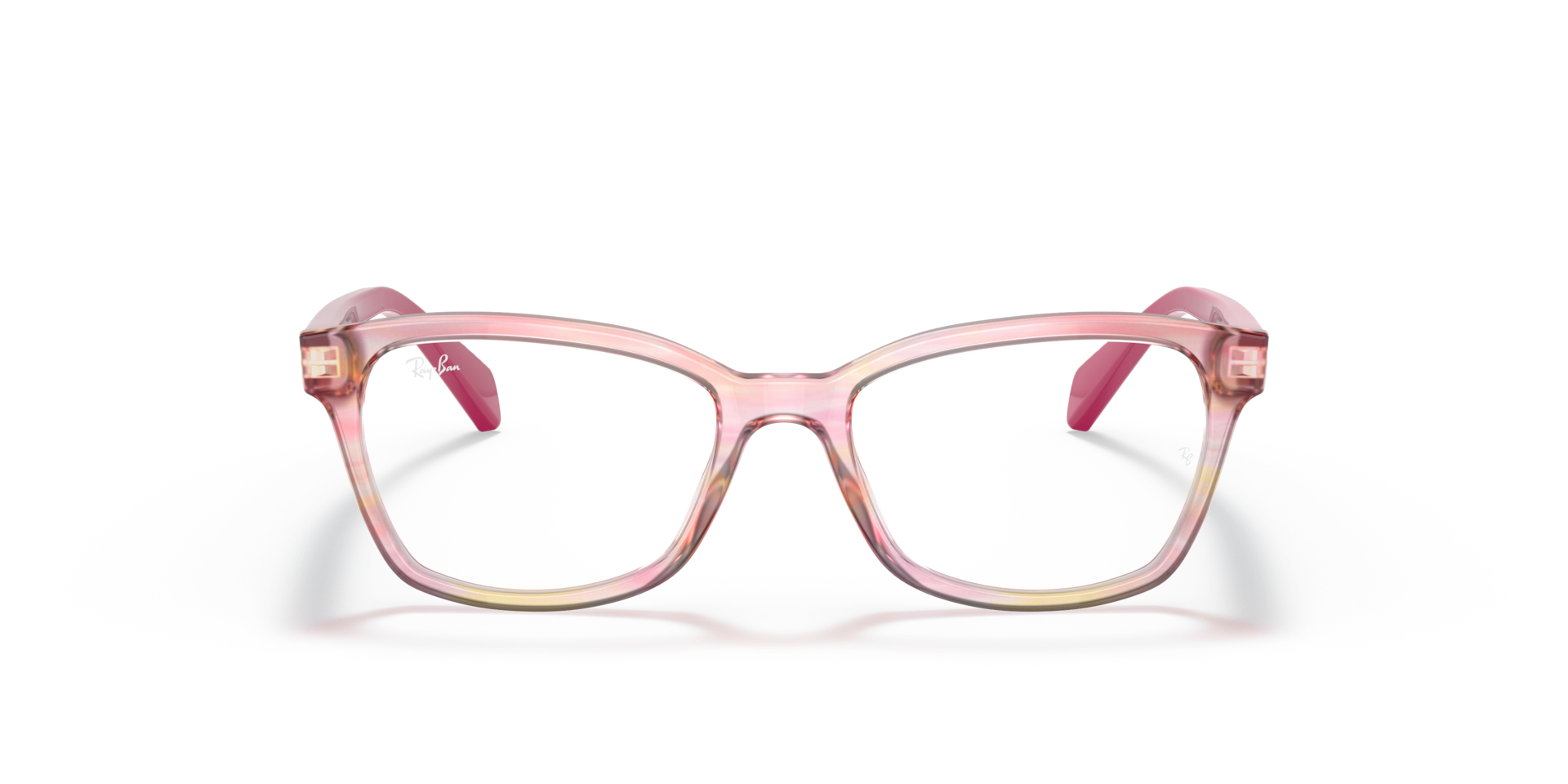 Ray-Ban Rb1591 Optics Kids Optical Fuxia Frame Clear Lenses Polarized 46-16
