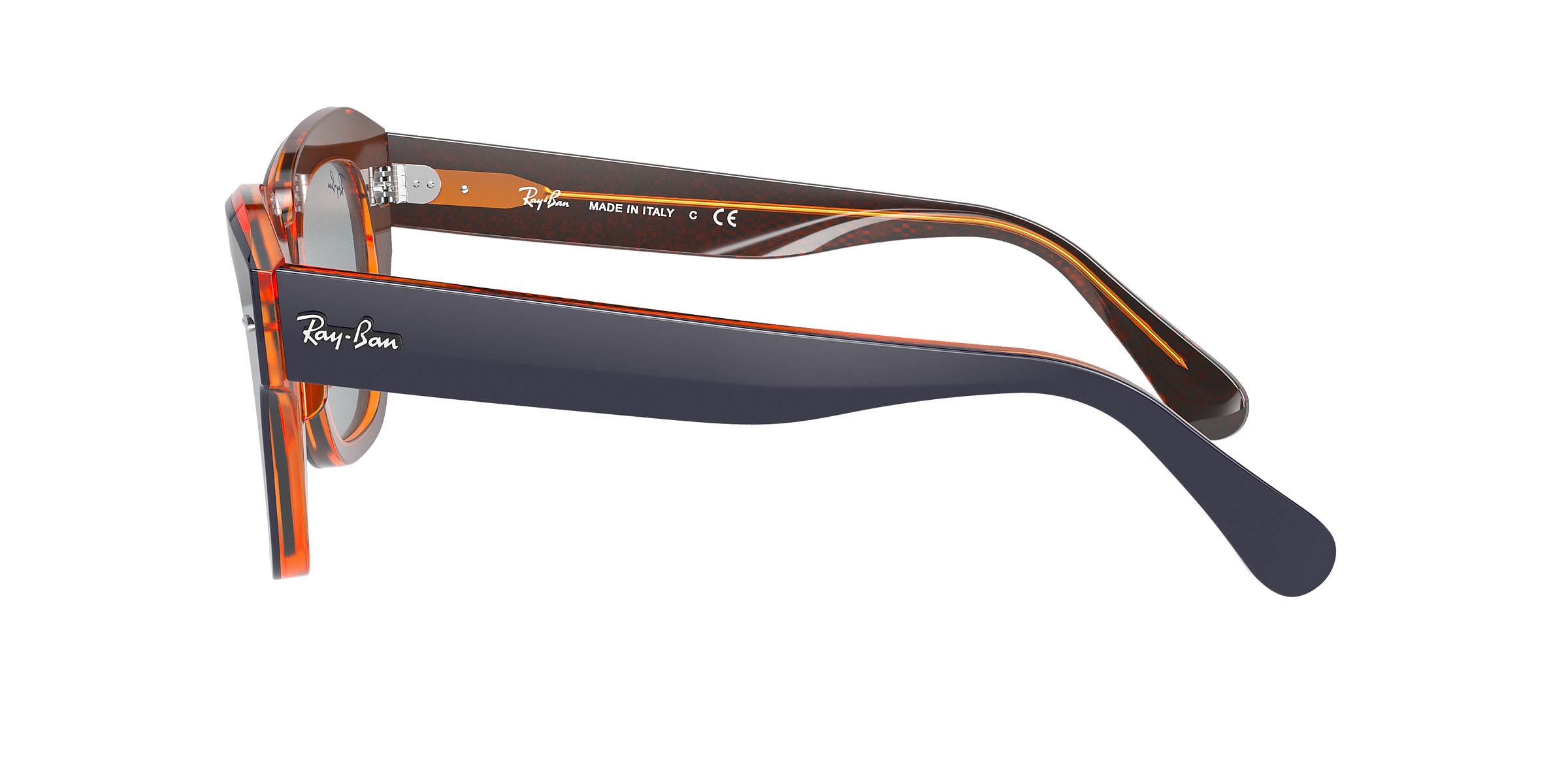 Ray-Ban Sunglasses RB2186 STATE STREET ORANGE FLUO