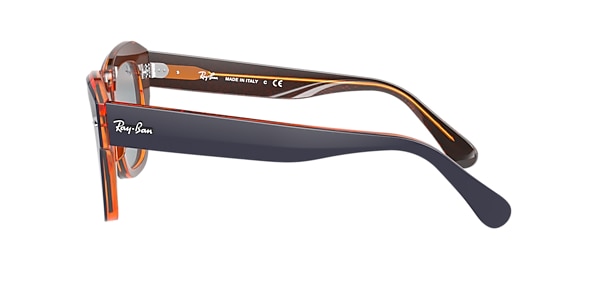 Ray-Ban Sunglasses RB2186 STATE STREET ORANGE FLUO
