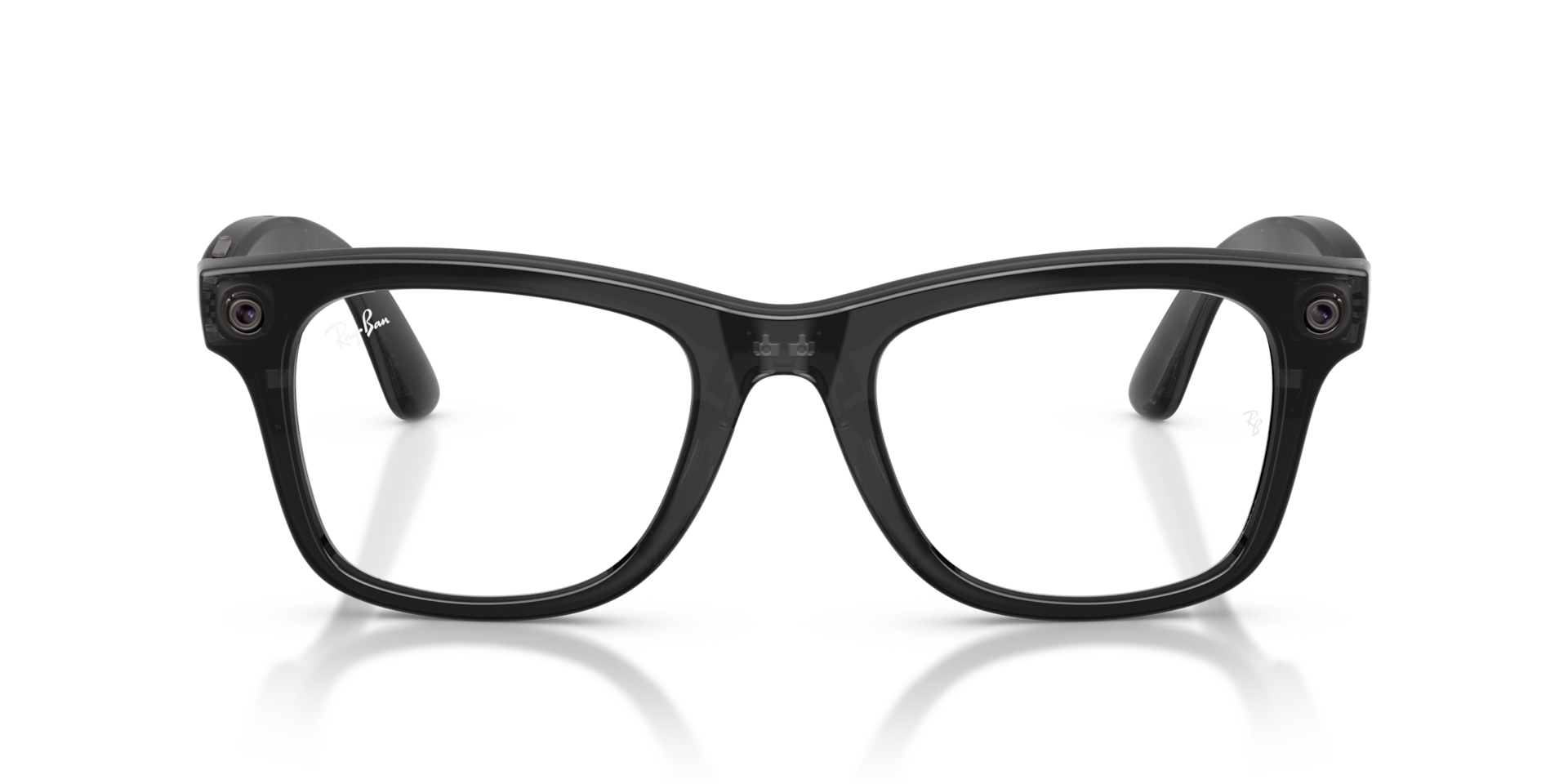 (Gen 3) Ray-Ban Meta Wayfarer Transparent Black frame Blue lenses AI Glasses