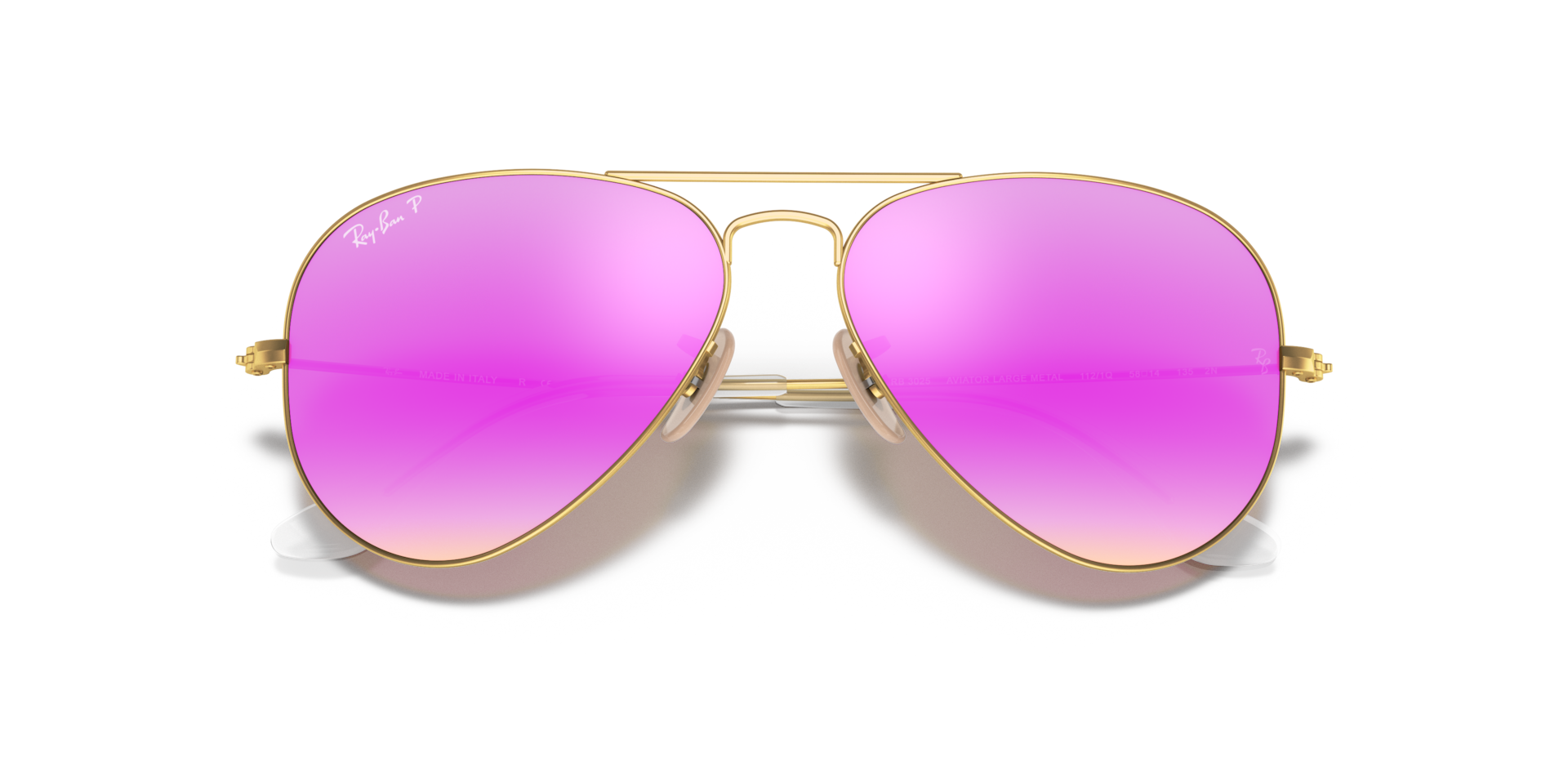 Ray-Ban RB3025 AVIATOR FLASH LENSES Sunglasses | Clearly