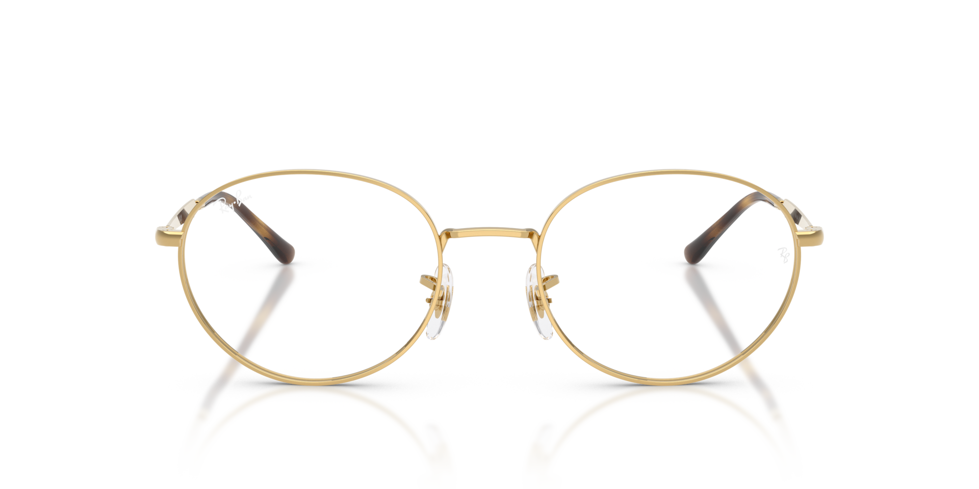 Ray-Ban Rb6558 Optics Optical Gold Frame Transparent Lenses Polarized 52-20