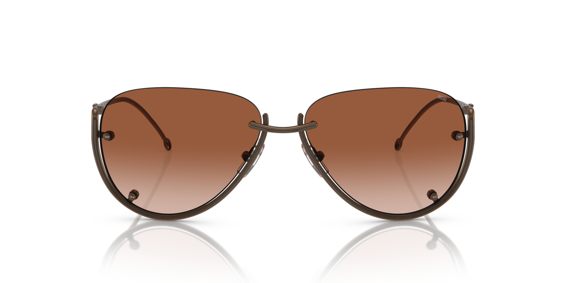 Diesel DL1003 105/13 Men's Sunglasses Brown Size 59