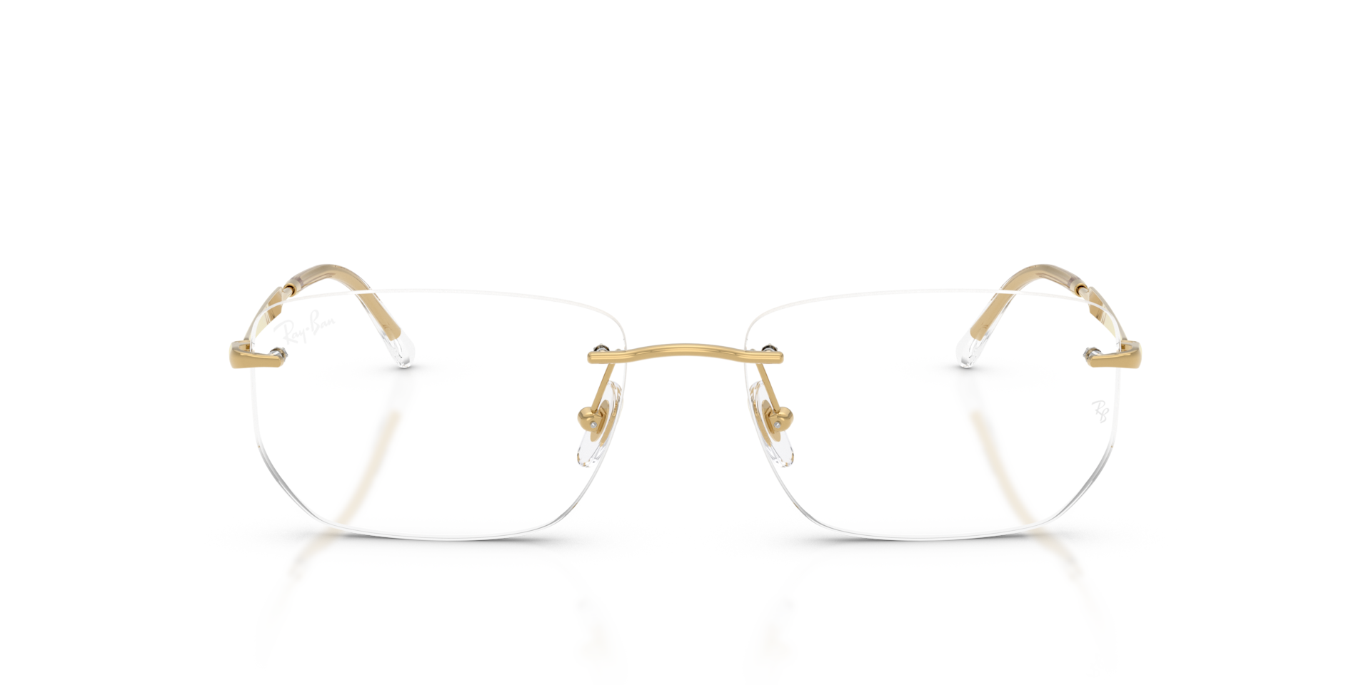 Ray-Ban Rb3768v Optics Optical Arista Gold Frame Clear Lenses Polarized 54-17
