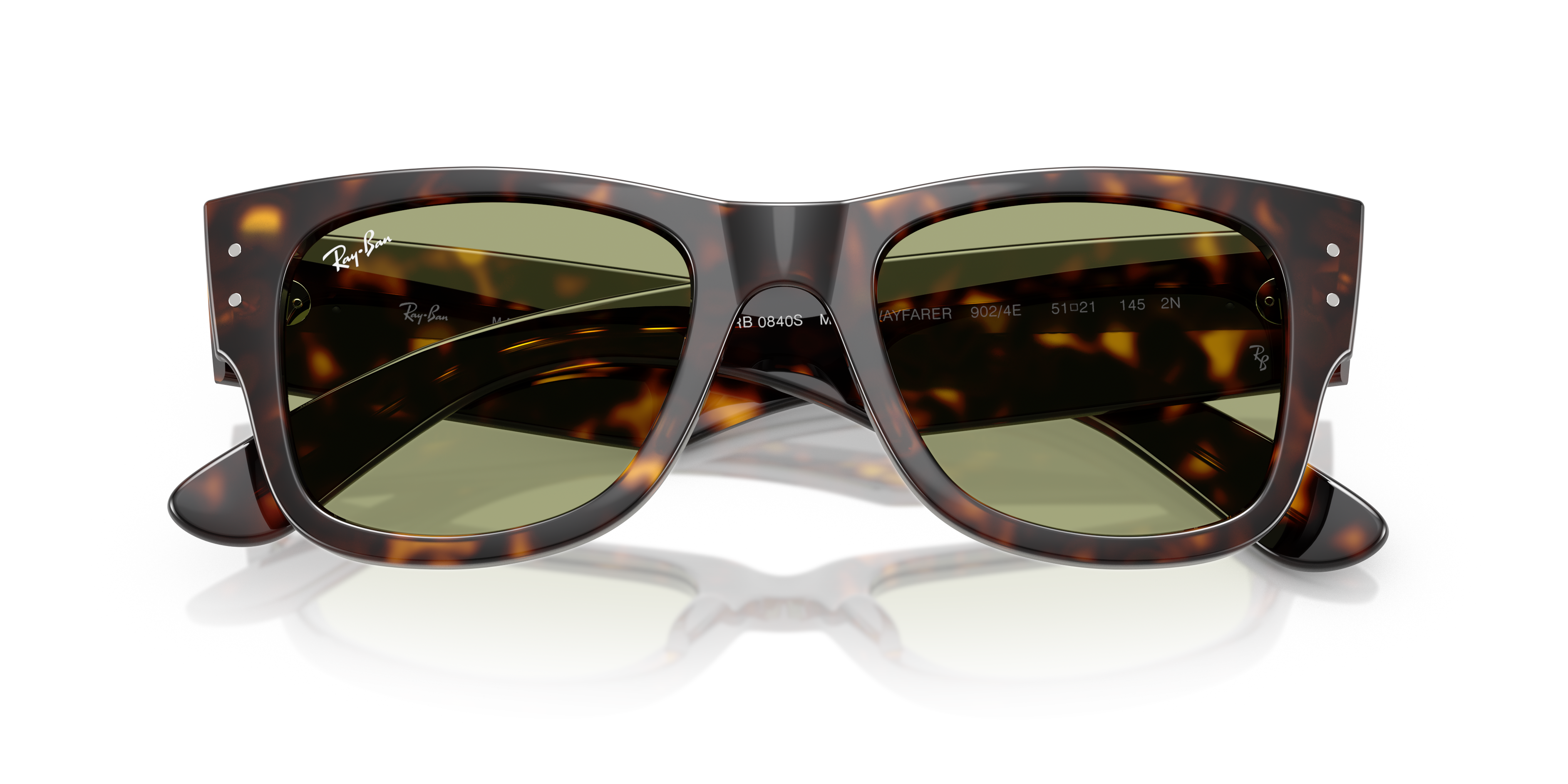 Ray-Ban RB0840S MEGA WAYFARER SUMMER CAPSULE Sunglasses | Clearly