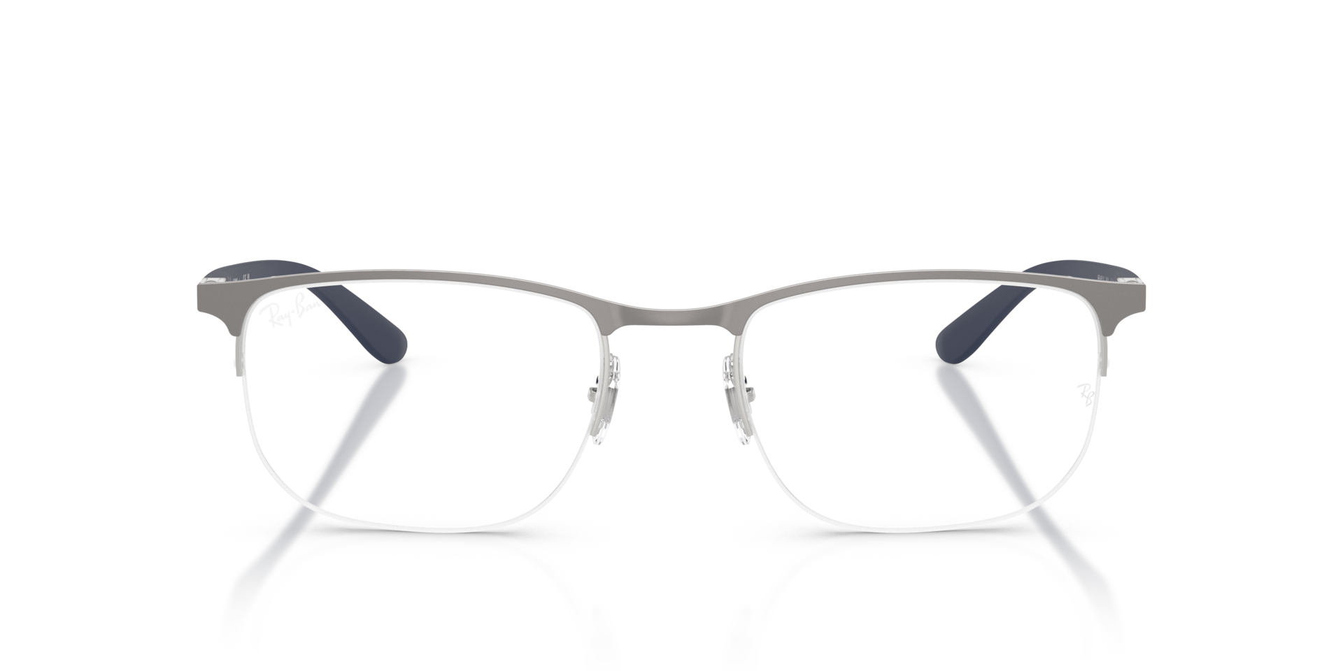 Ray-Ban Rb6513 Optics Optical Matte Dark Blue Frame Clear Lenses Polarized 53-20