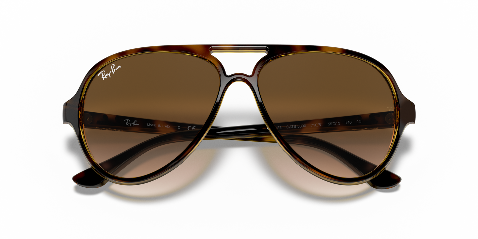 Ray-Ban RB4125 CATS 5000 CLASSIC Sunglasses | Clearly