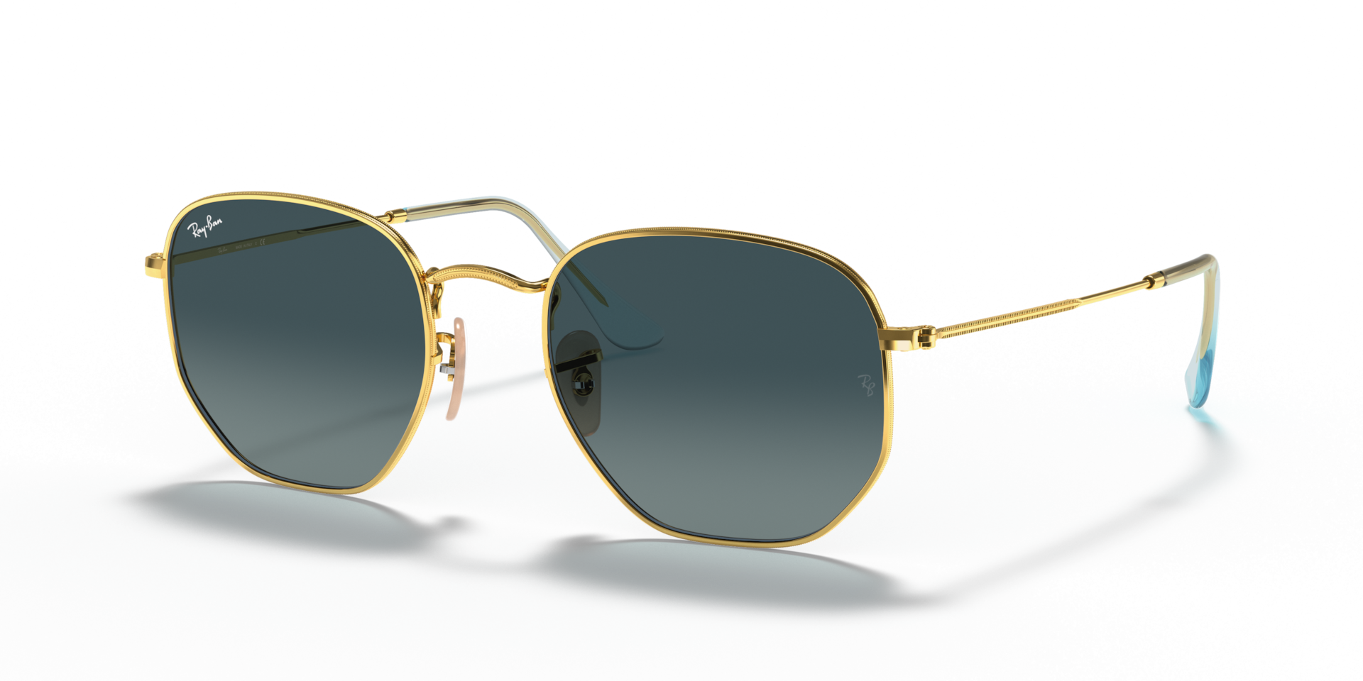 Ray-Ban RB3548N HEXAGONAL FLAT LENSES Sunglasses | Clearly