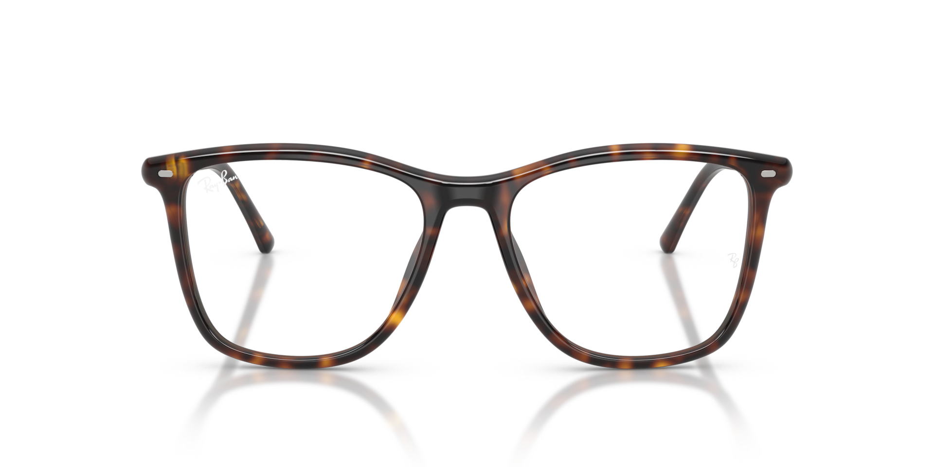 Ray-Ban Rb5455 Optics Optical Havana Frame Transparent Lenses Polarized 52-17