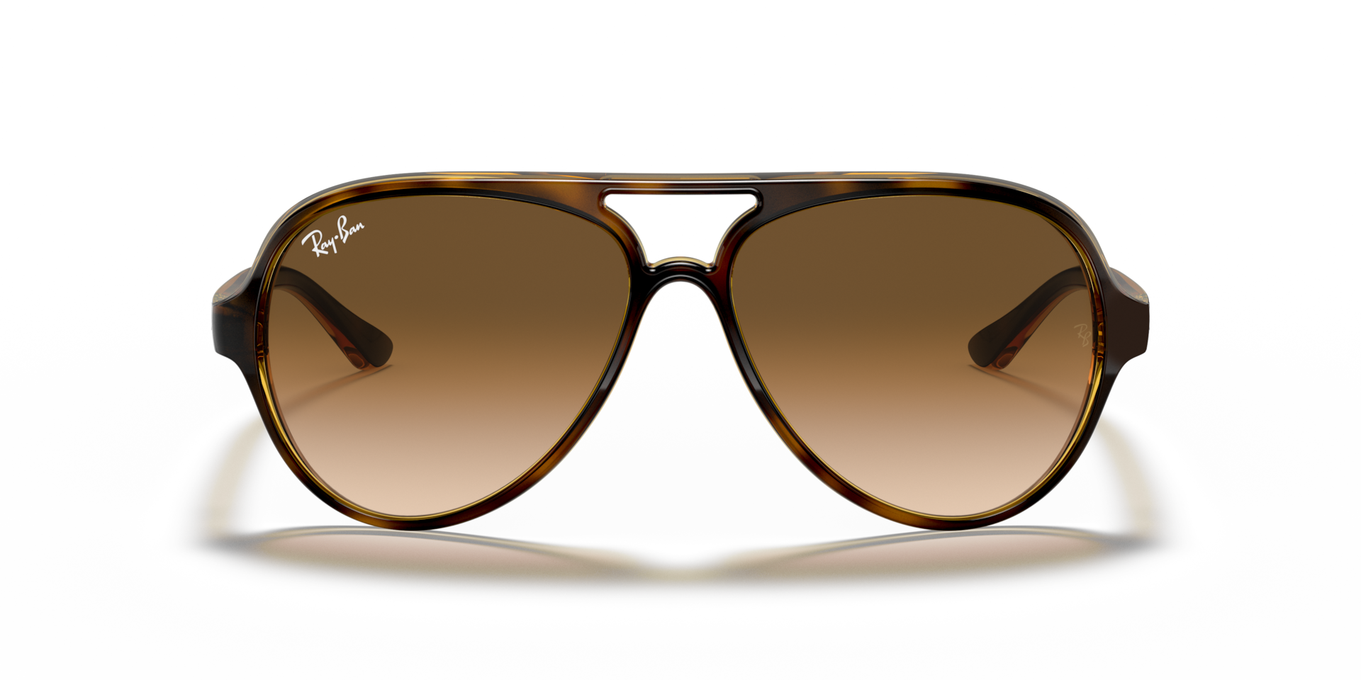 Ray-Ban Cats 5000 Classic Sunglasses Light Havana Frame Brown Lenses 59-13