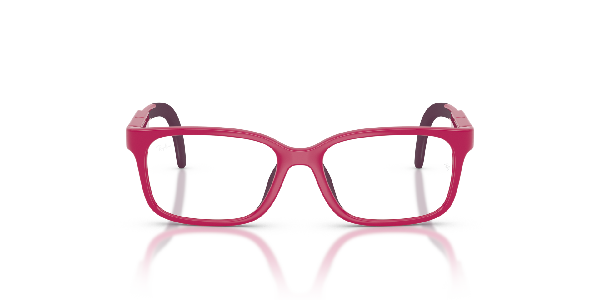Ray-Ban Rba1980 Optics Kids Bio-based Optical Purple & Violet Frame Clear Lenses Polarized 45-14