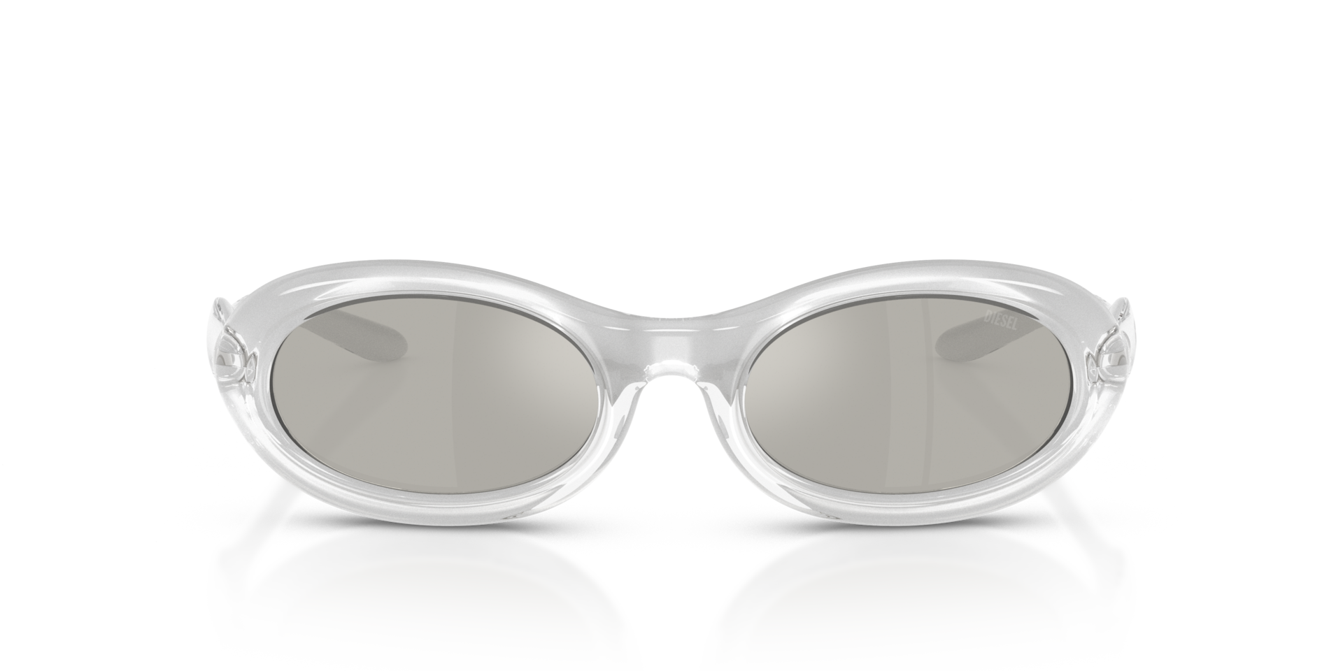 Diesel DL3011U 20296G Men's Sunglasses Clear Size 51