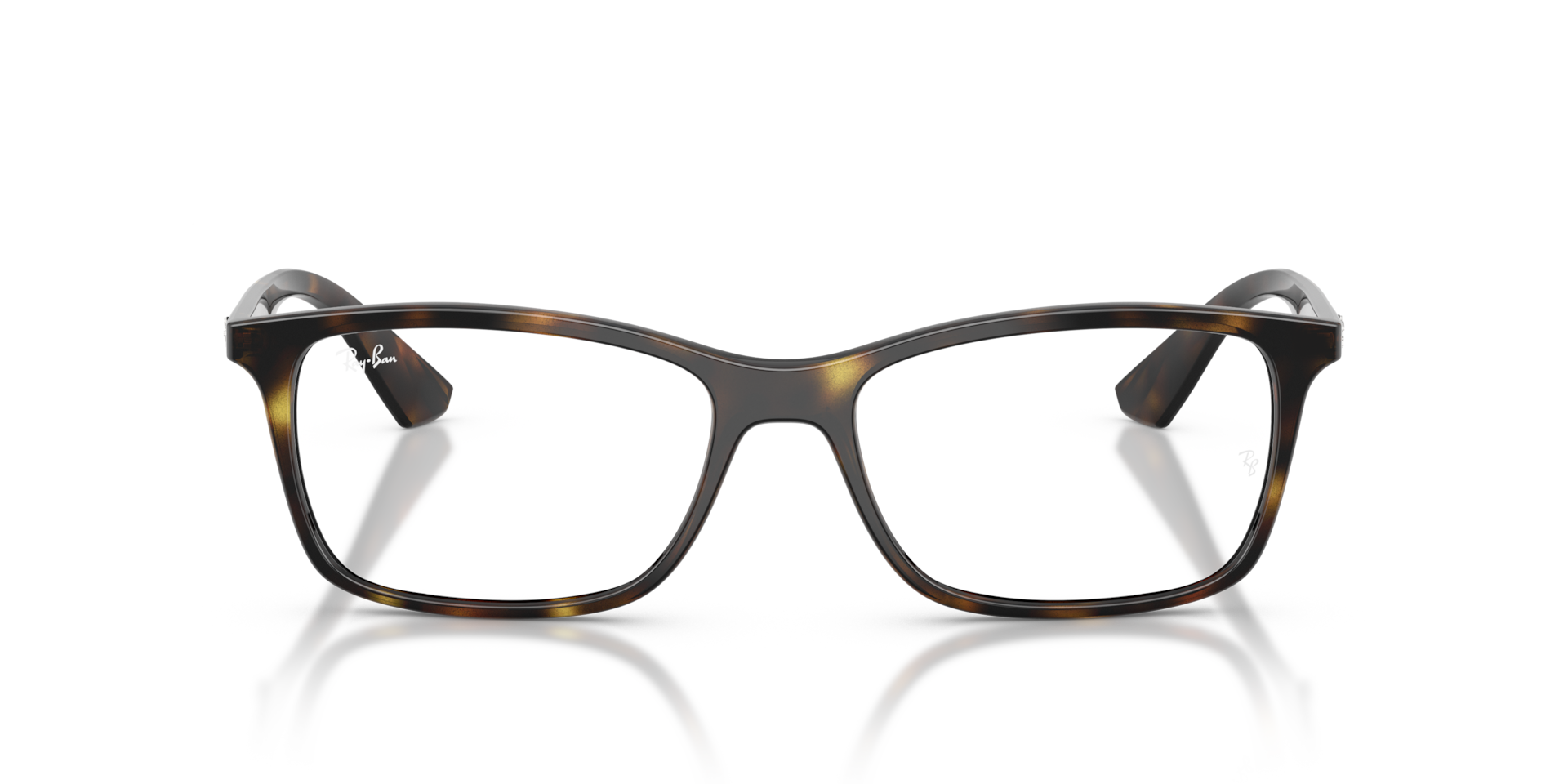 Ray-Ban Rb7047 Optics Optical Havana Frame Clear Lenses Polarized 56-17