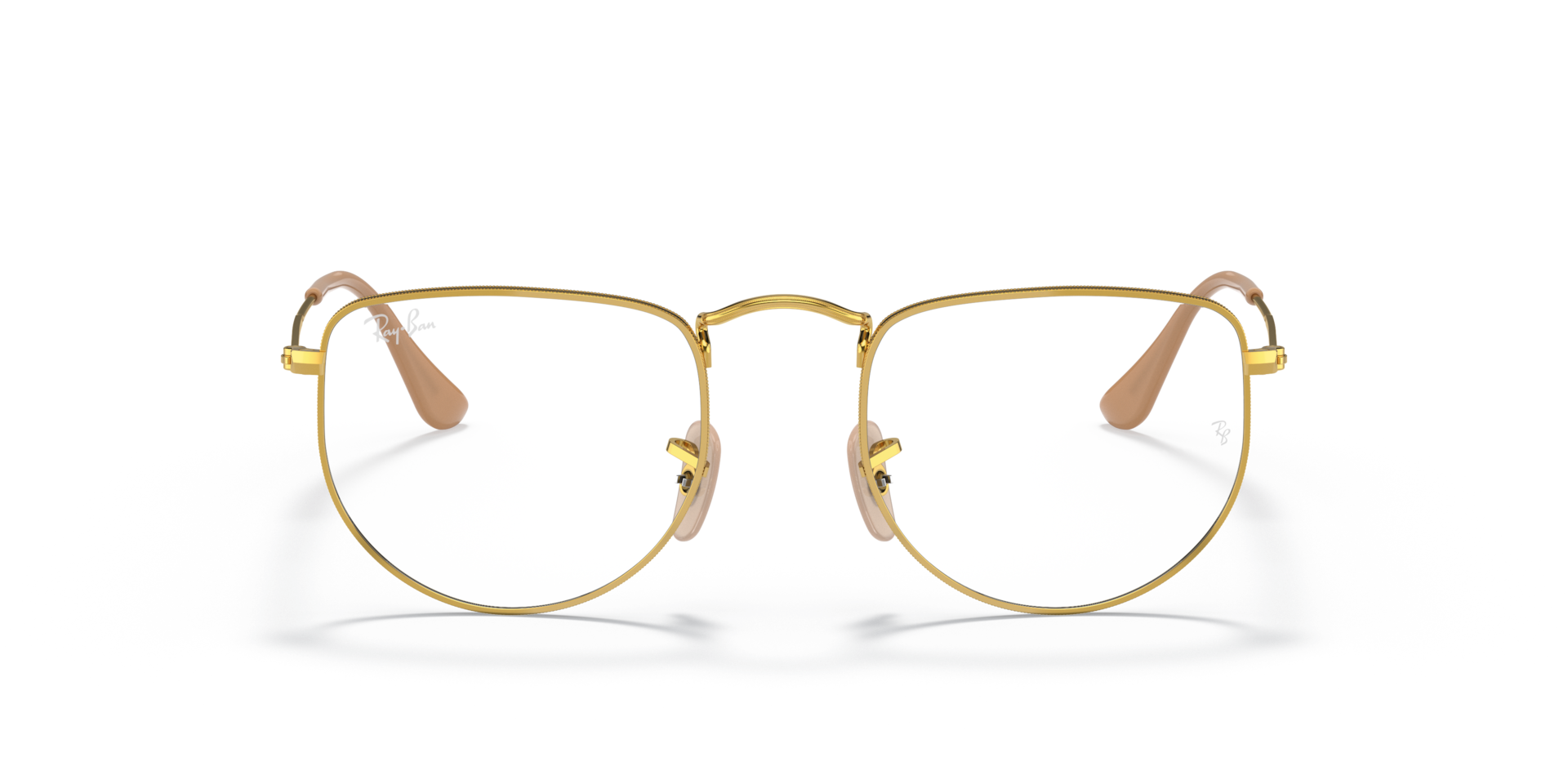 Ray-Ban Elon Optics Optical Gold Frame Clear Lenses 50-20