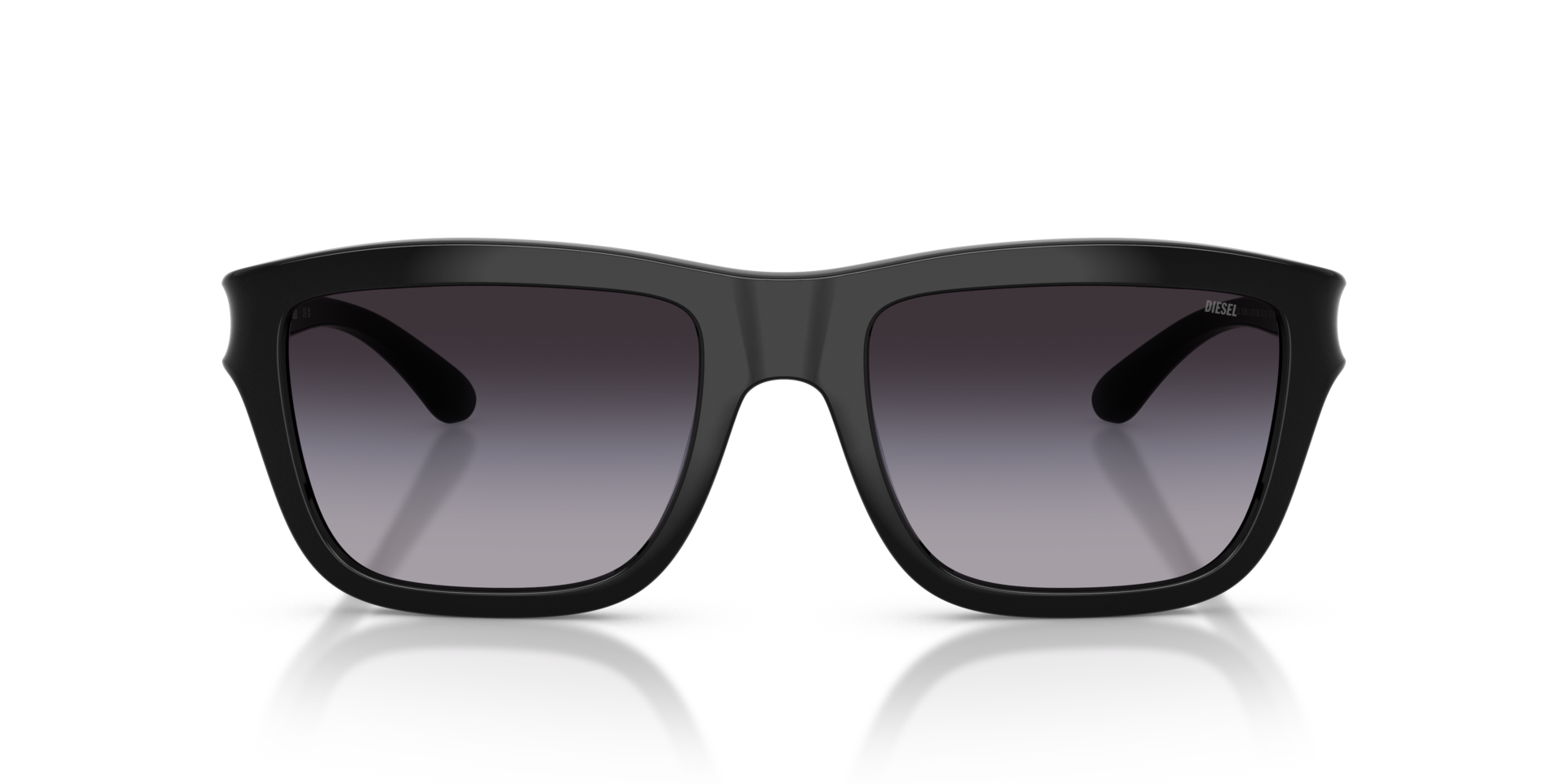 Diesel DL3006U 20018G Men's Sunglasses Black Size 55