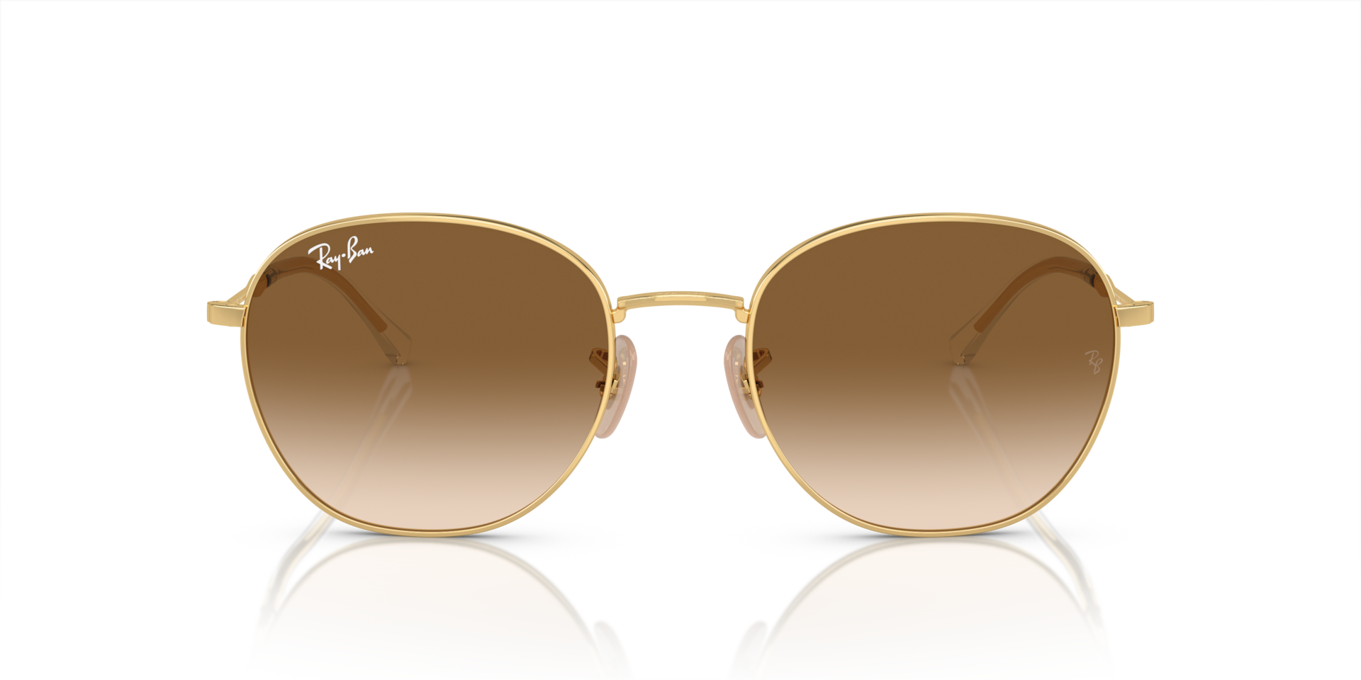 Ray-Ban Rb3809 Sunglasses Arista Gold Frame Brown Lenses 55-20