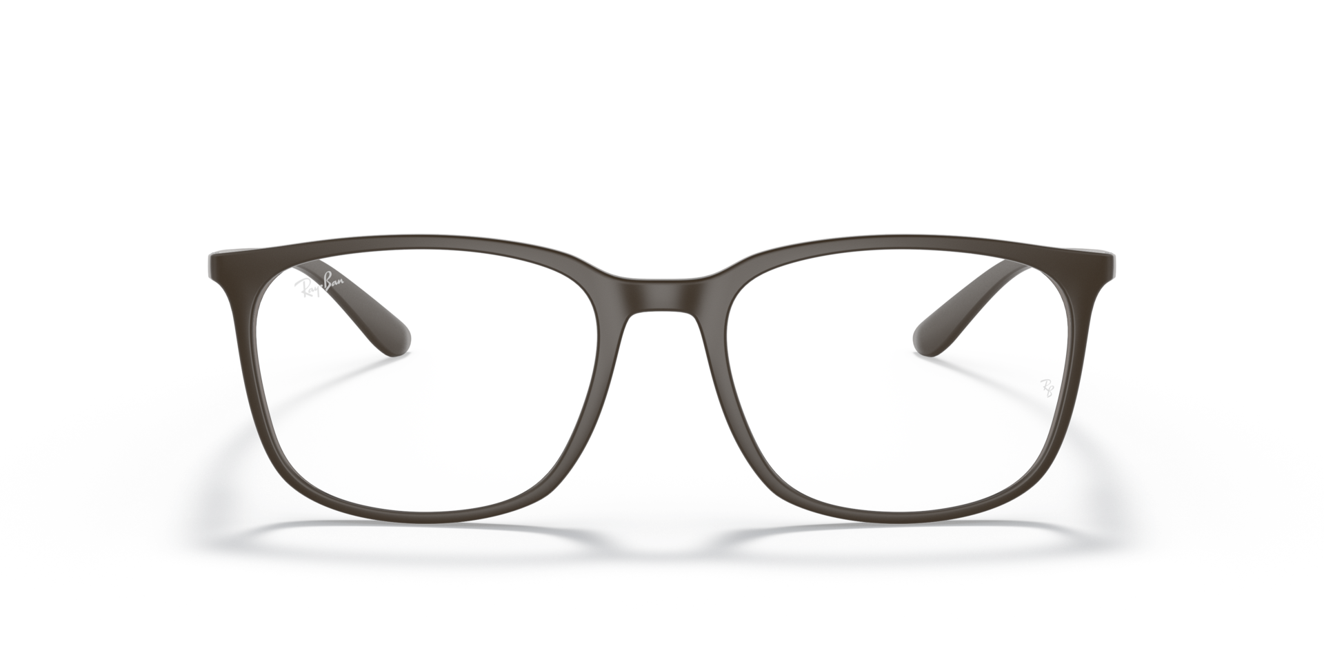 Ray-Ban Rb7199 Optics Optical Brown Frame Clear Lenses Polarized 52-18