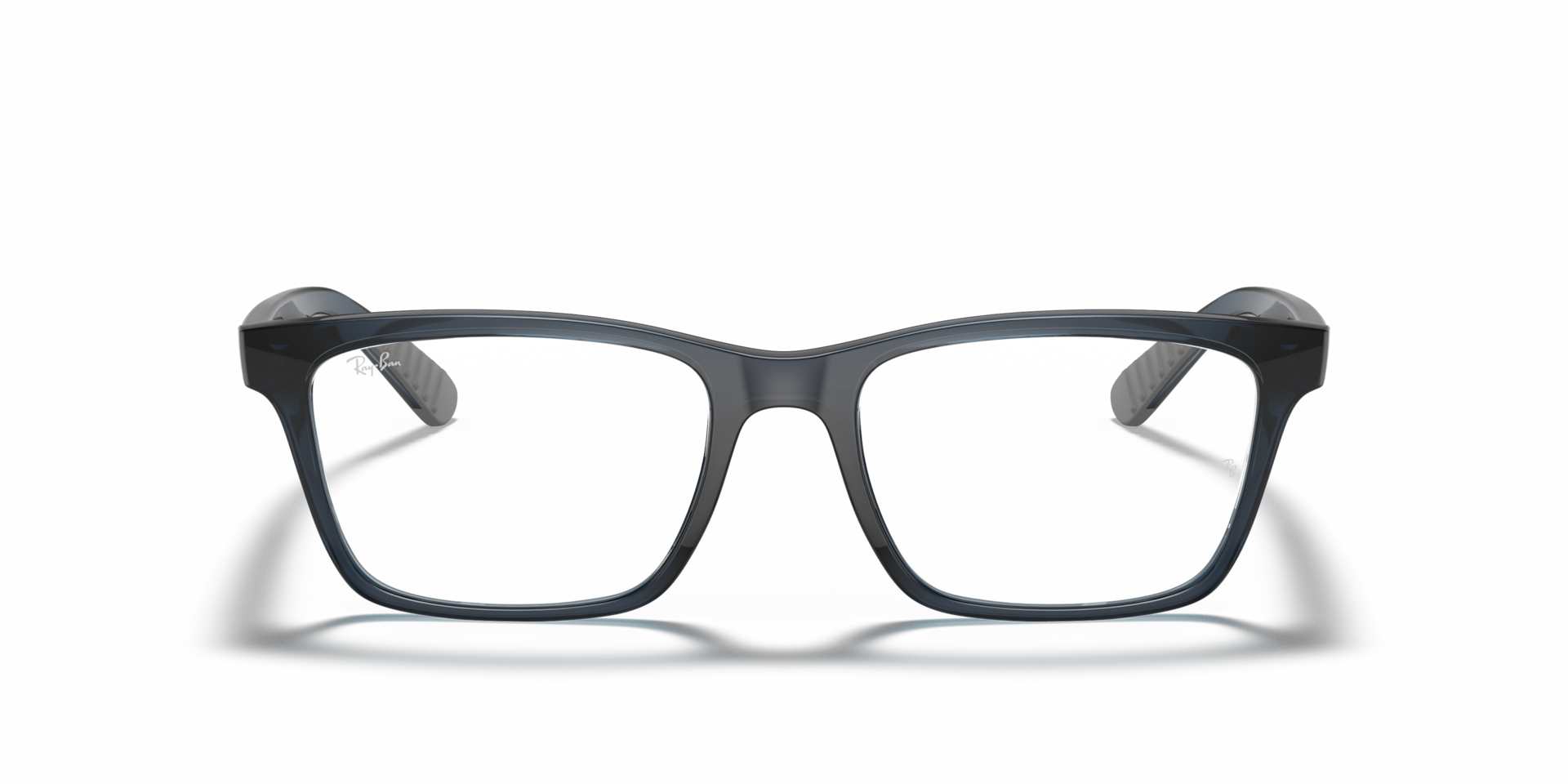 Ray-Ban Rb7025 Optics Optical Blue Frame Clear Lenses Polarized 57-17