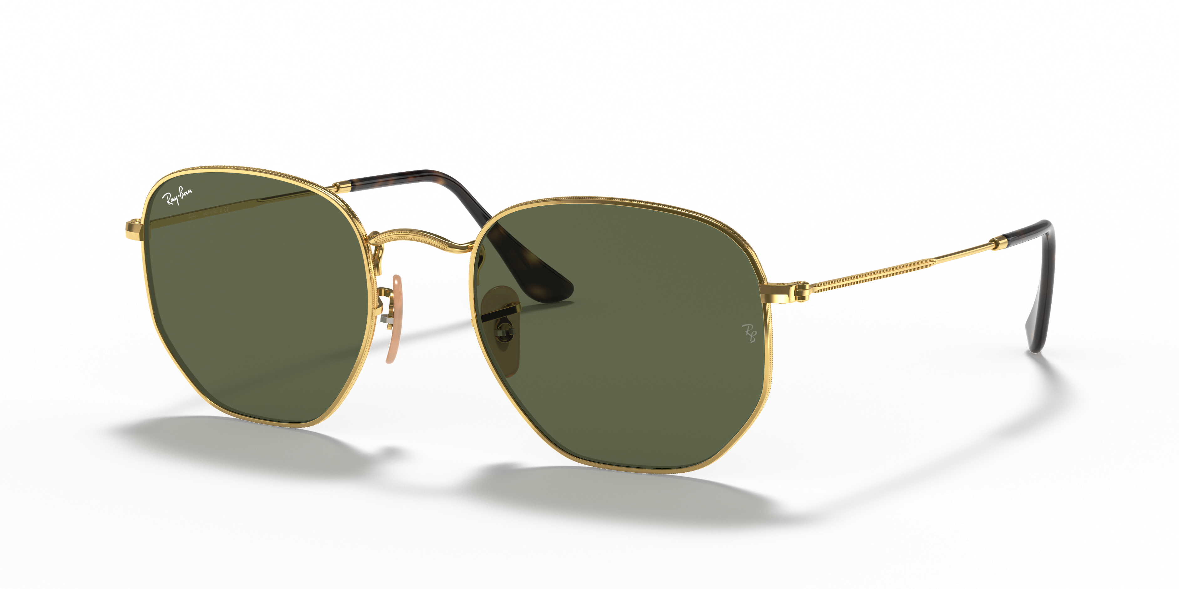 Ray-Ban RB3548N HEXAGONAL FLAT LENSES Sunglasses | Clearly