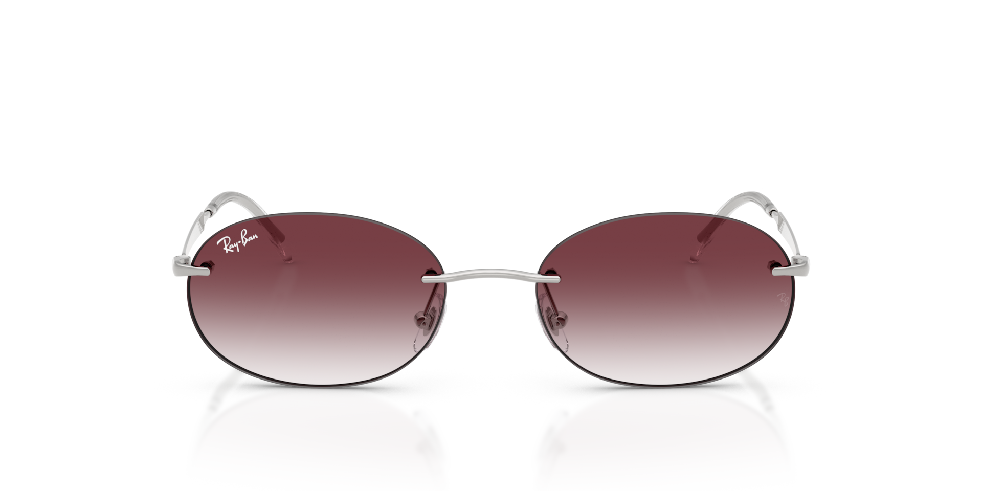 Ray-Ban Rb3767 Sunglasses Silver Frame Violet Lenses 54-18