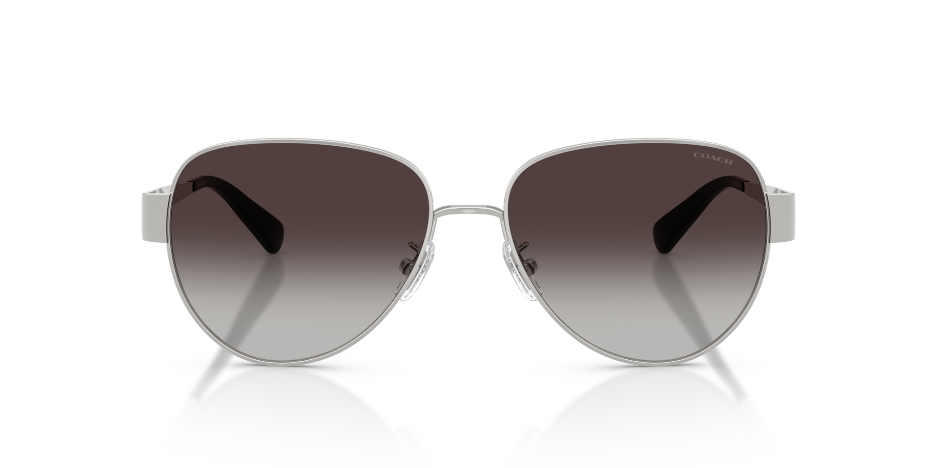 Coach HC7186 CDP37 90018G Women’s Sunglasses Silver Size 57