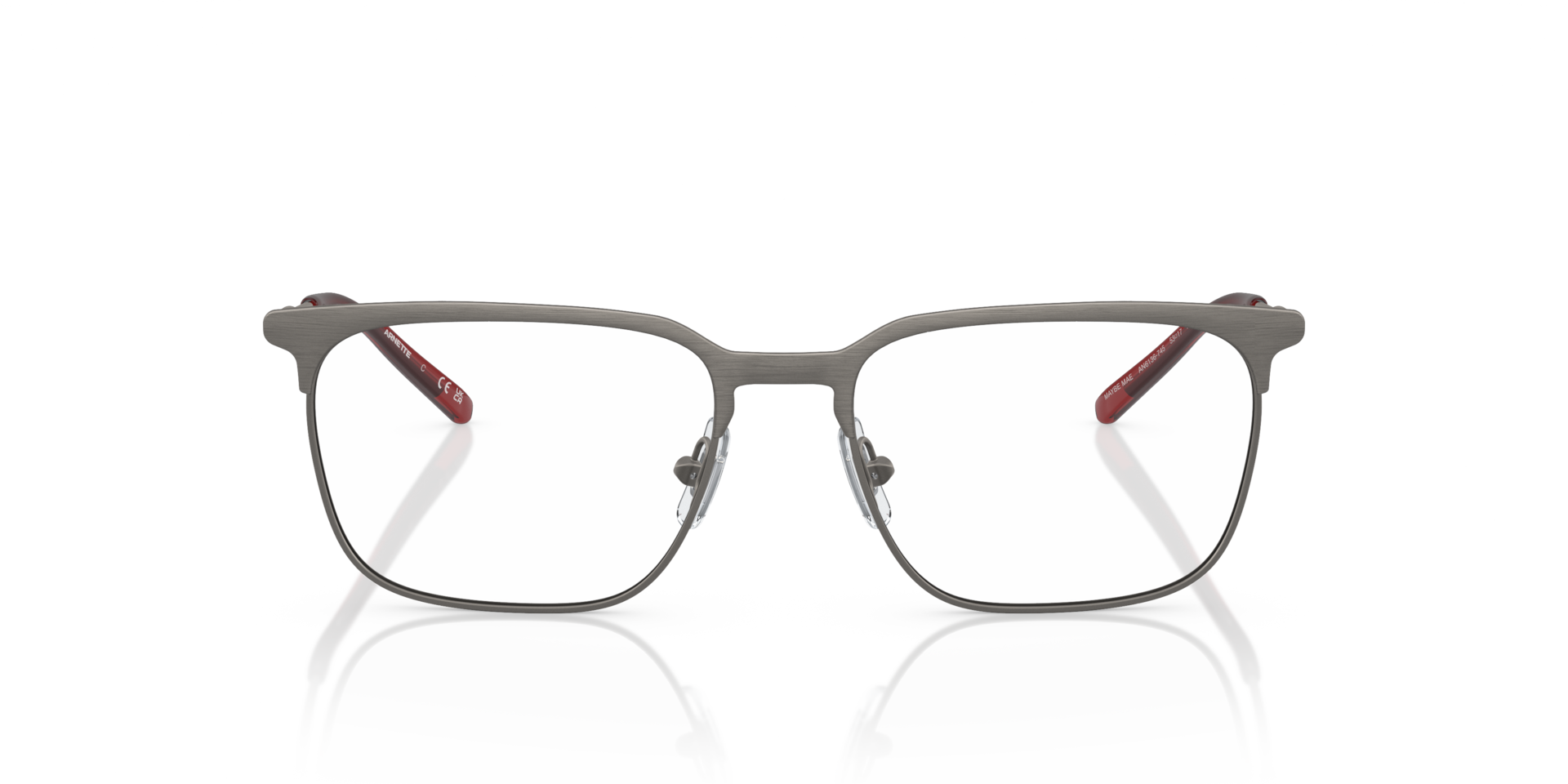 Arnette AN6136 Maybe Mae Asian Fit Men's Glasses, Gunmetal, Size 53