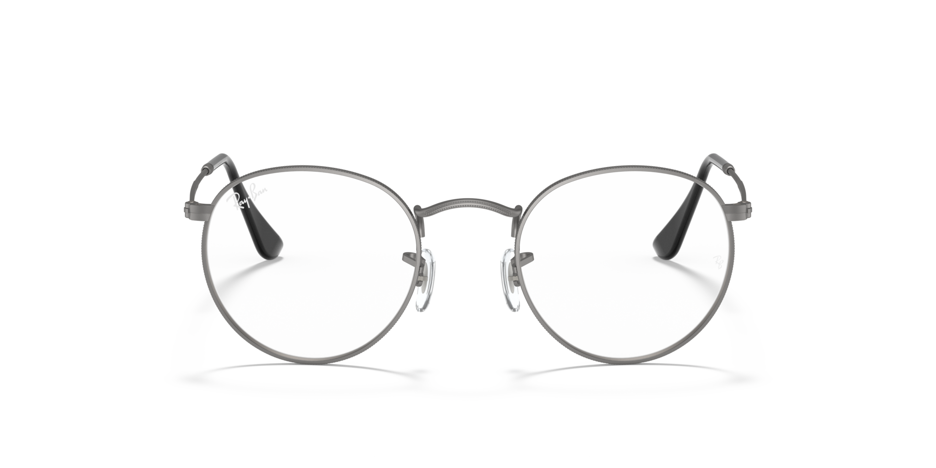 Ray Ban round lグレー RB3447v Ray-Ban RB3447V ROUND METAL OPTICS Glasses | Clearly