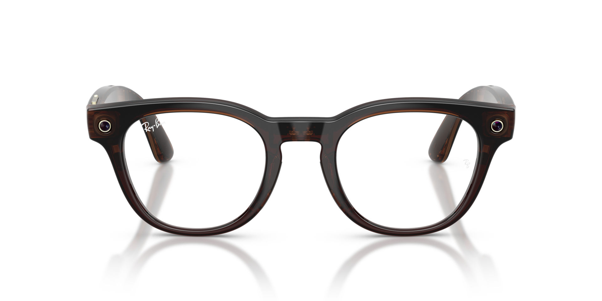 Ray-Ban Meta Optics (Gen 2) Transparent Umber Frame Demo Lens Prescription AI Glasses