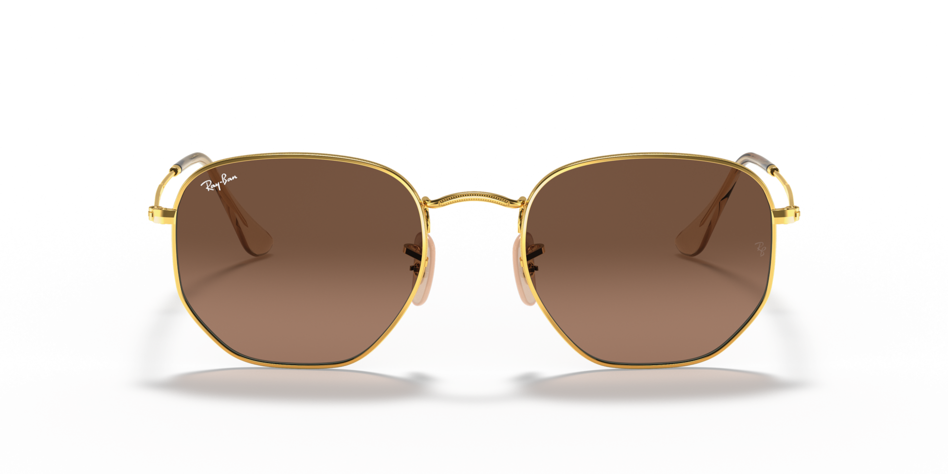 Ray-Ban RB3548N HEXAGONAL FLAT LENSES Sunglasses | Clearly