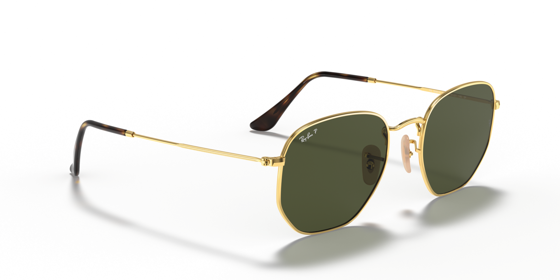 Ray-Ban RB3548N HEXAGONAL FLAT LENSES Sunglasses | Clearly