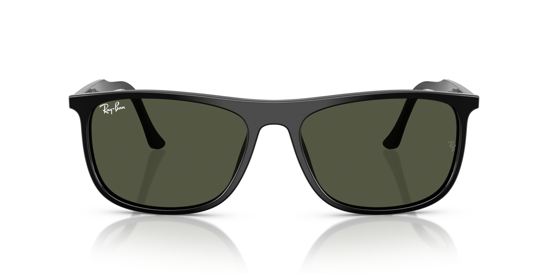 Ray-Ban Rb2216 Sunglasses Black Frame Green Lenses 58-18