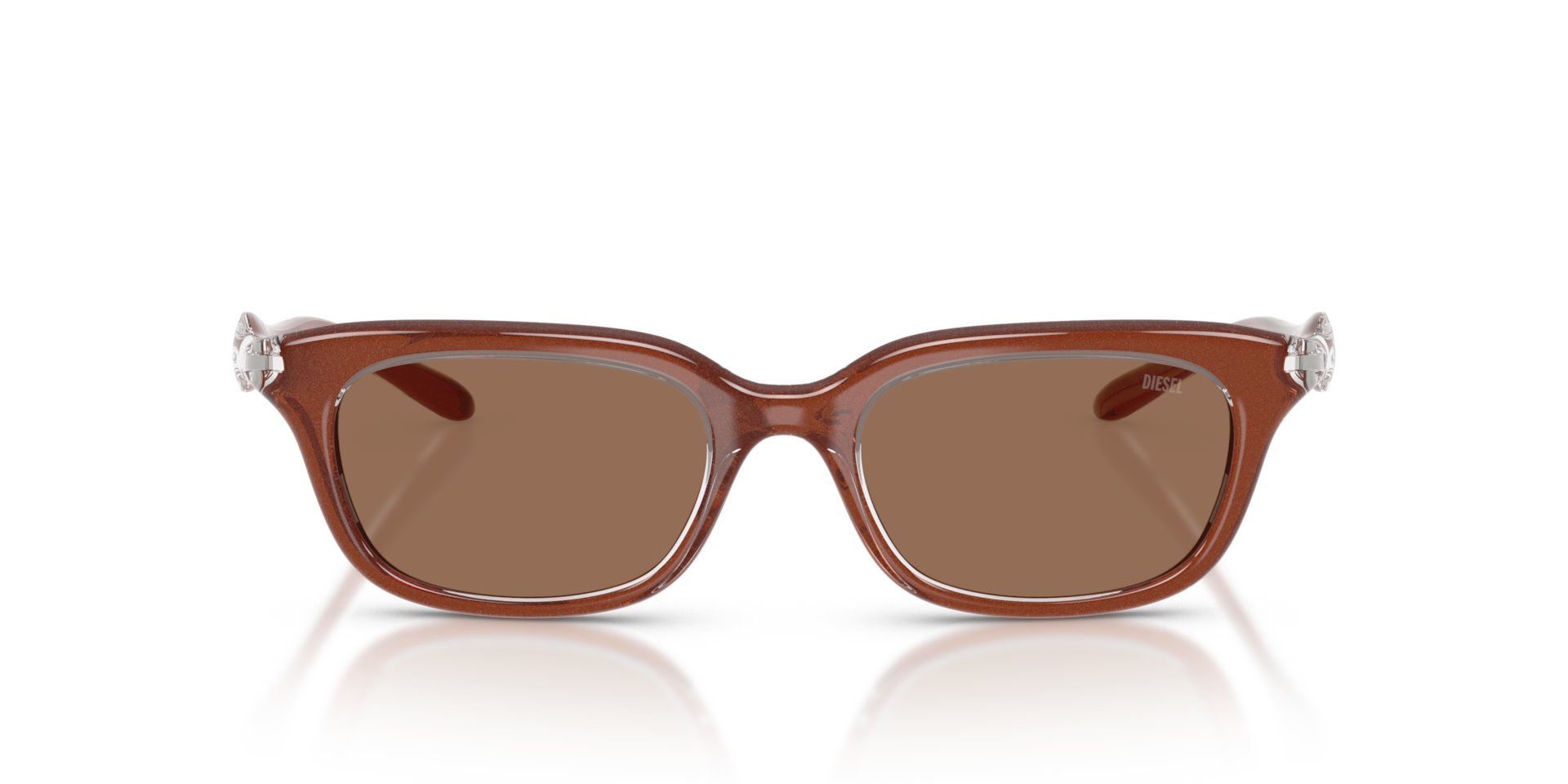 Diesel DL3013U 203373 Men's Sunglasses Brown Size 50