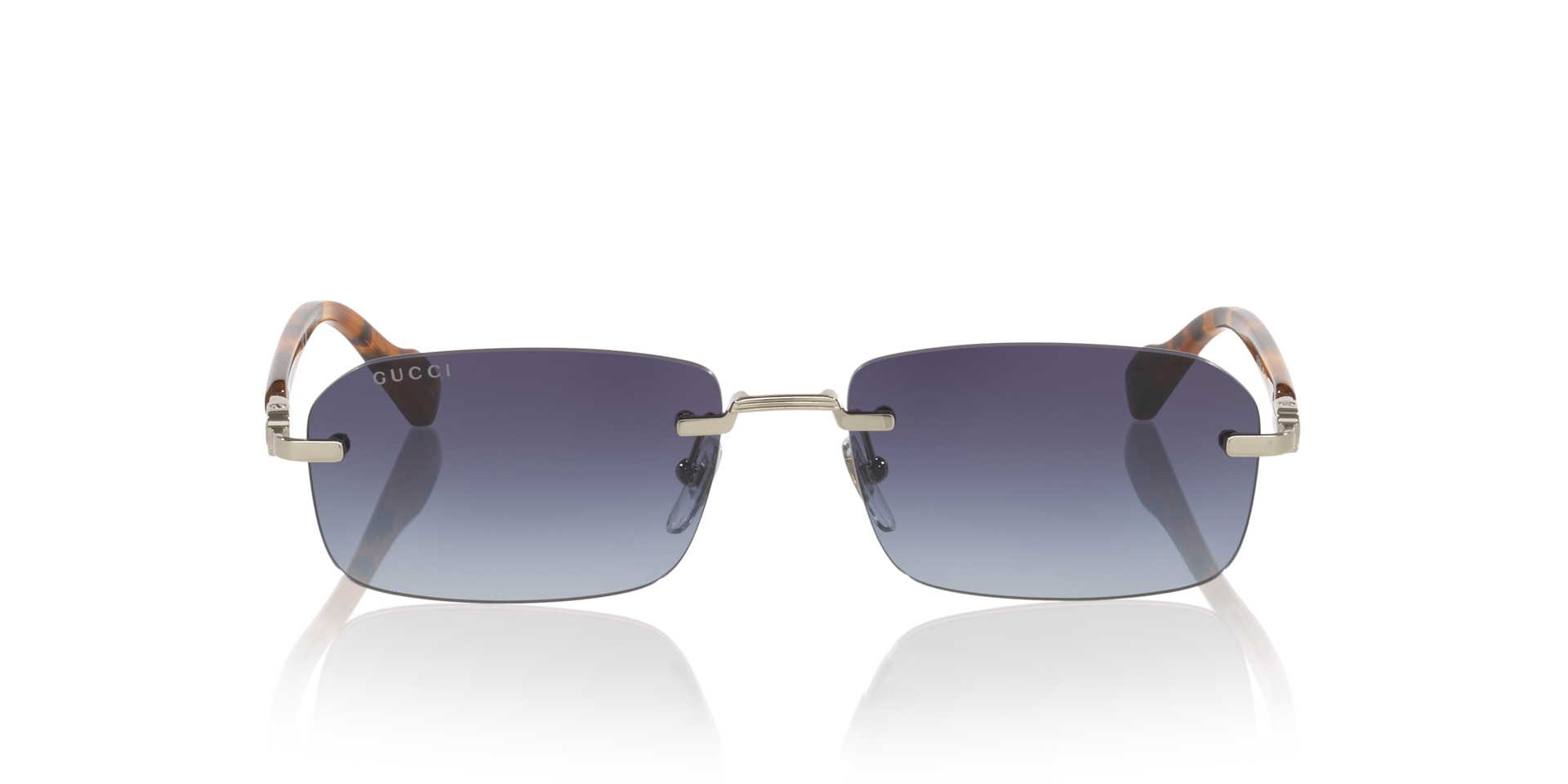Gucci GG1221S 007 Men's Sunglasses Silver Size 56