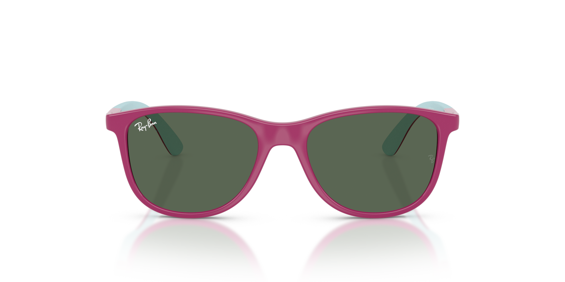 Ray-Ban Ray-Ban Disney - Lilo & Stitch Sun Kids Sunglasses Fucsia/rubber Azzurre Frame Green Lenses 49-16