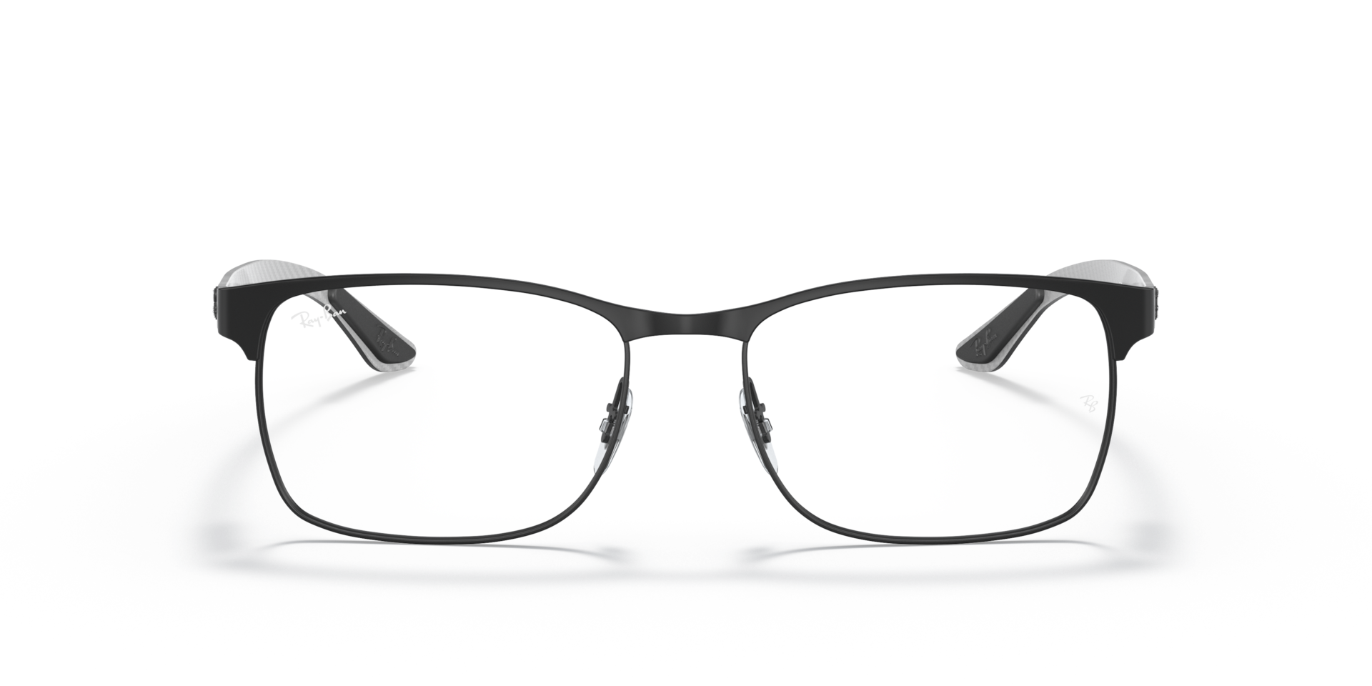 Ray-Ban Rb8416 Optics Optical Black On Gunmetal Frame Clear Lenses Polarized 55-17