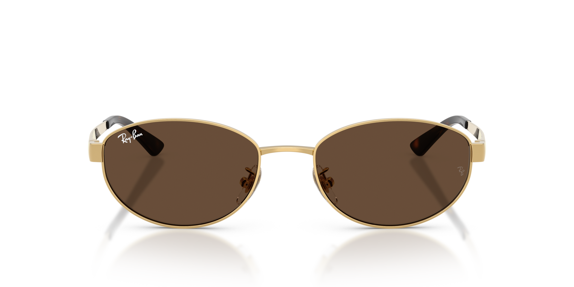 Ray-Ban Rb3774d Sunglasses Arista Gold Frame Brown Lenses 55-19